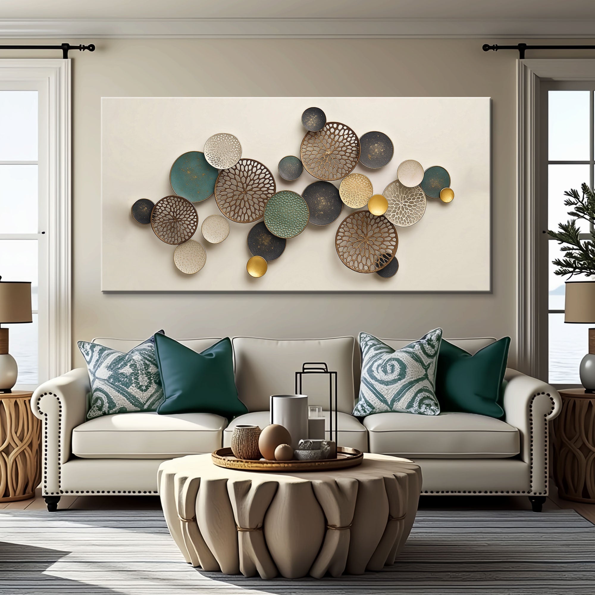 Lotus Leaf Abstract Wall Art II on sale at MyriadMart