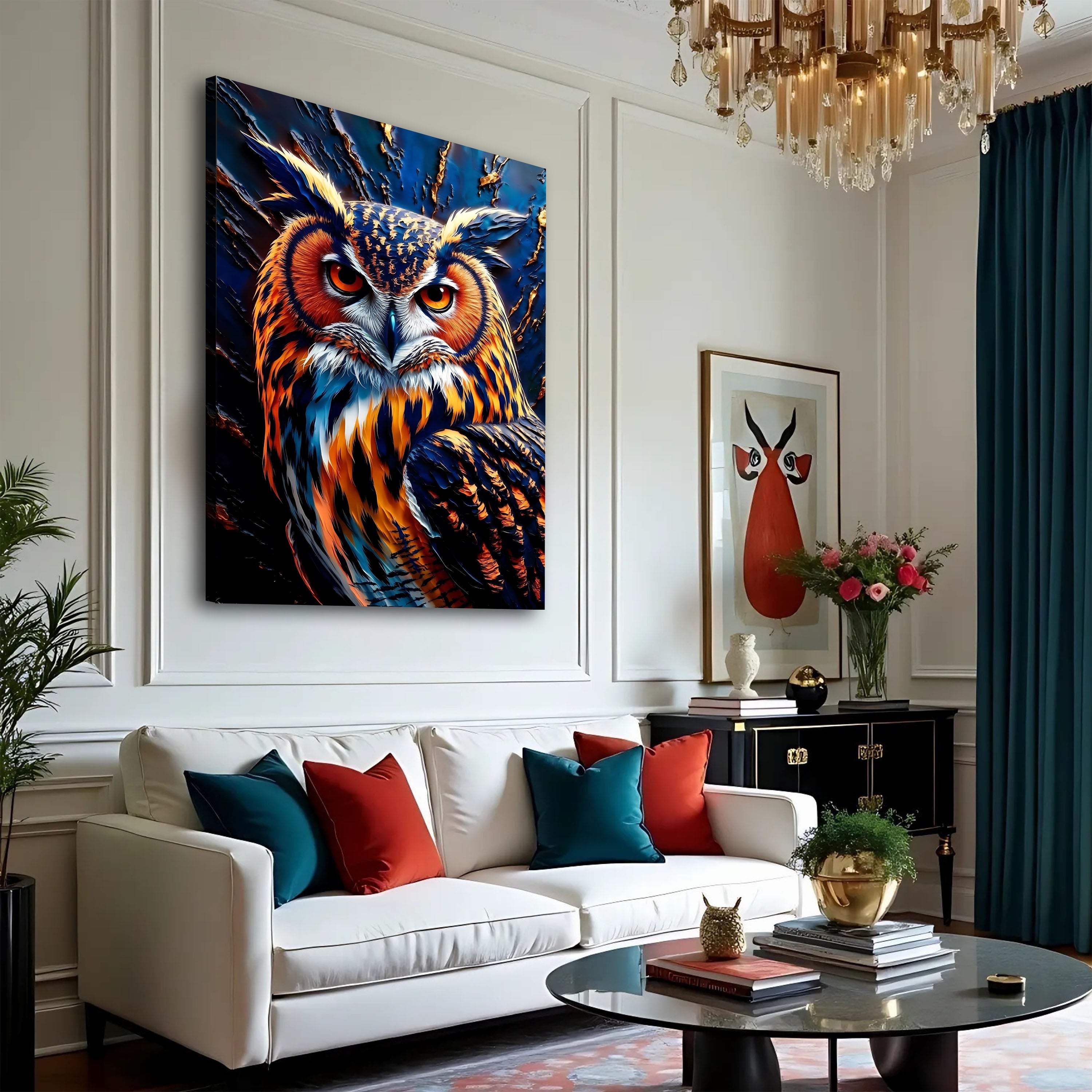 Abstract Owl Wall Art on sale at MyriadMart