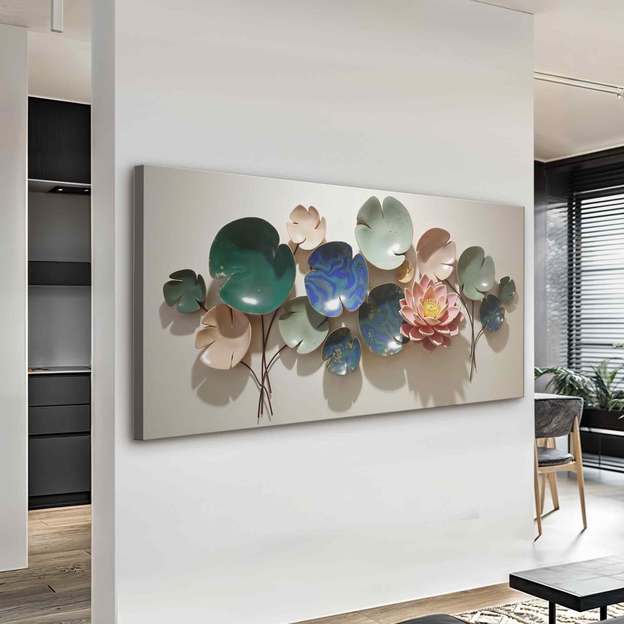 Lotus Leaf Abstract Wall Art VI on sale at MyriadMart