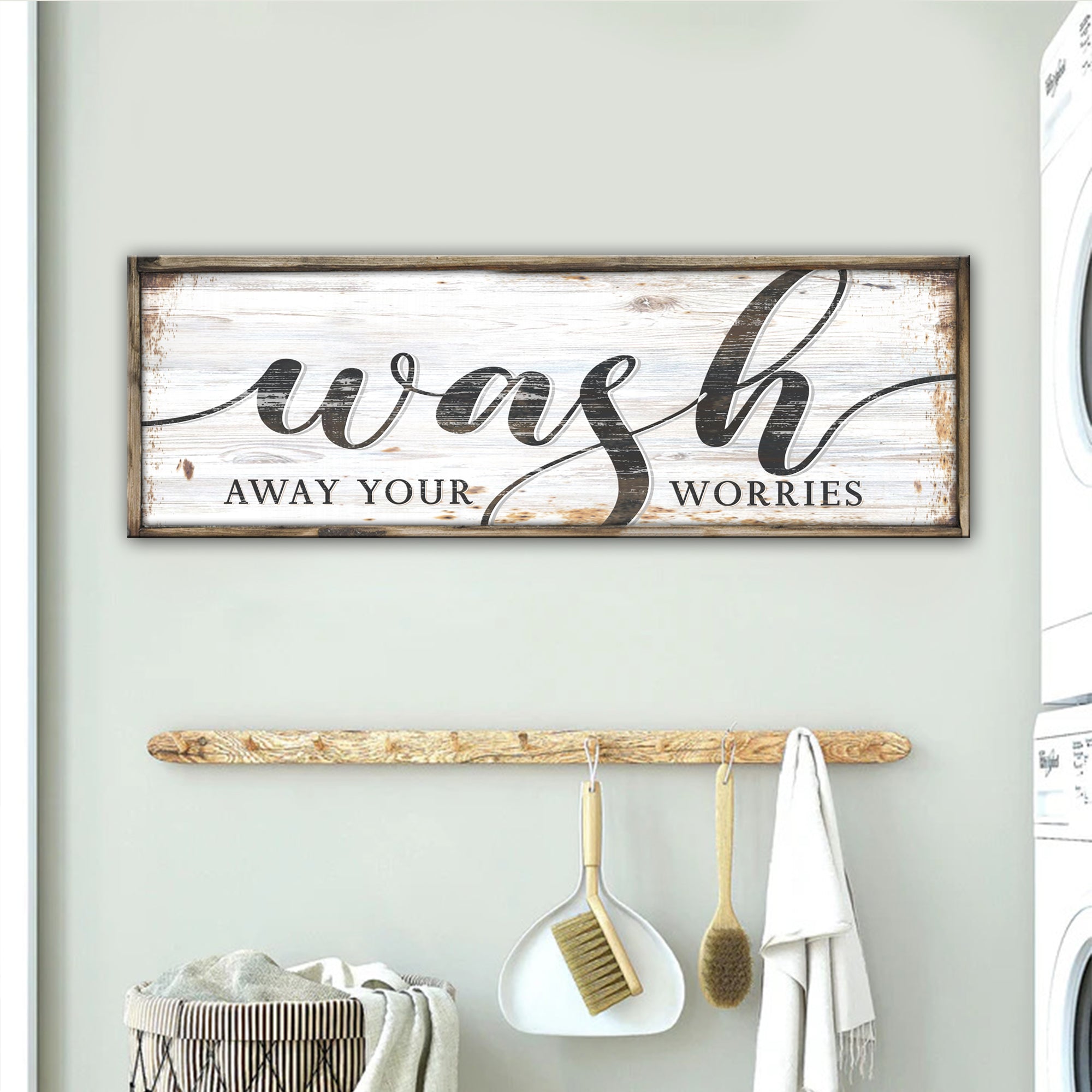 Wash Away Your Worries Bathroom Sign II on sale at MyriadMart