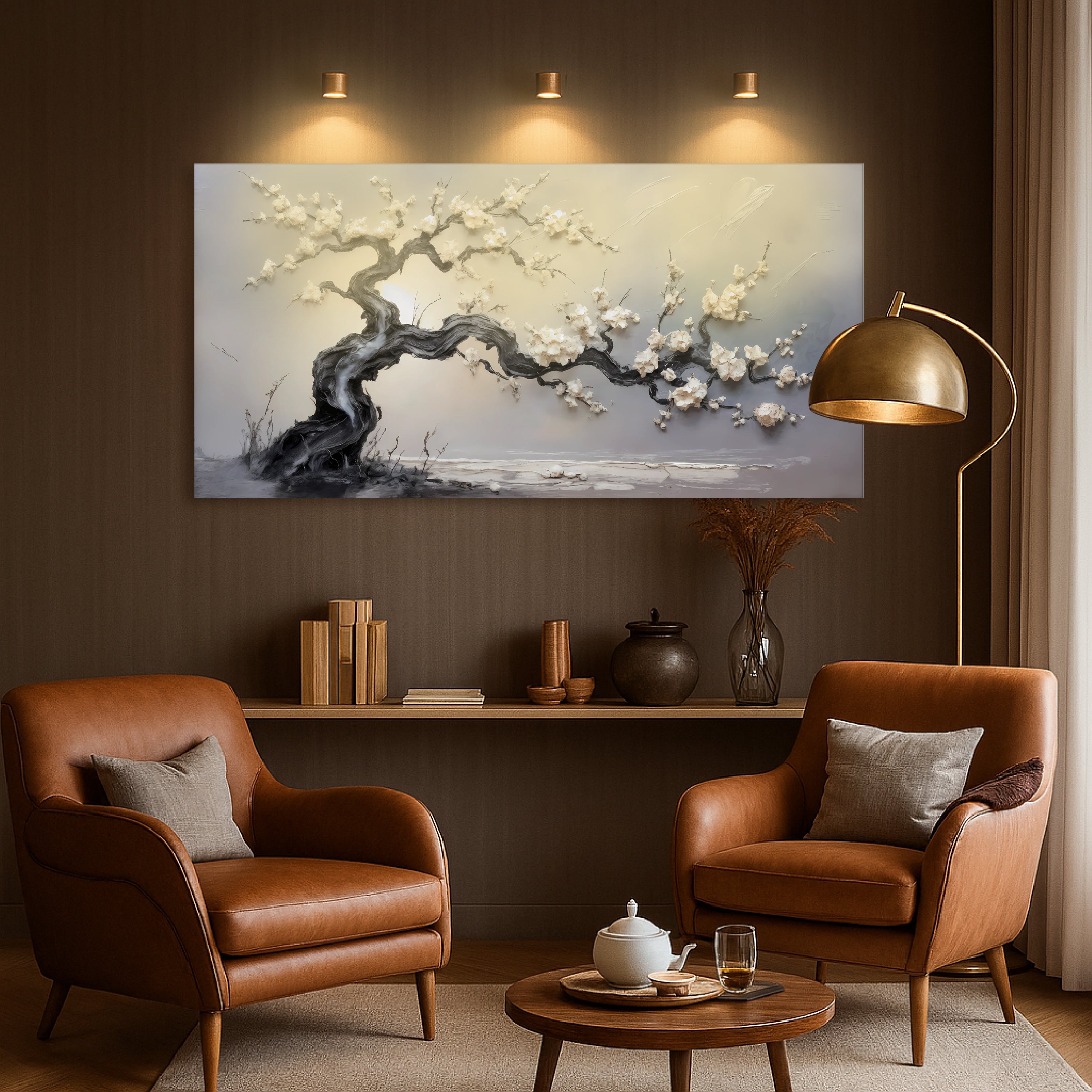 White Blossom Wall Art on sale at MyriadMart