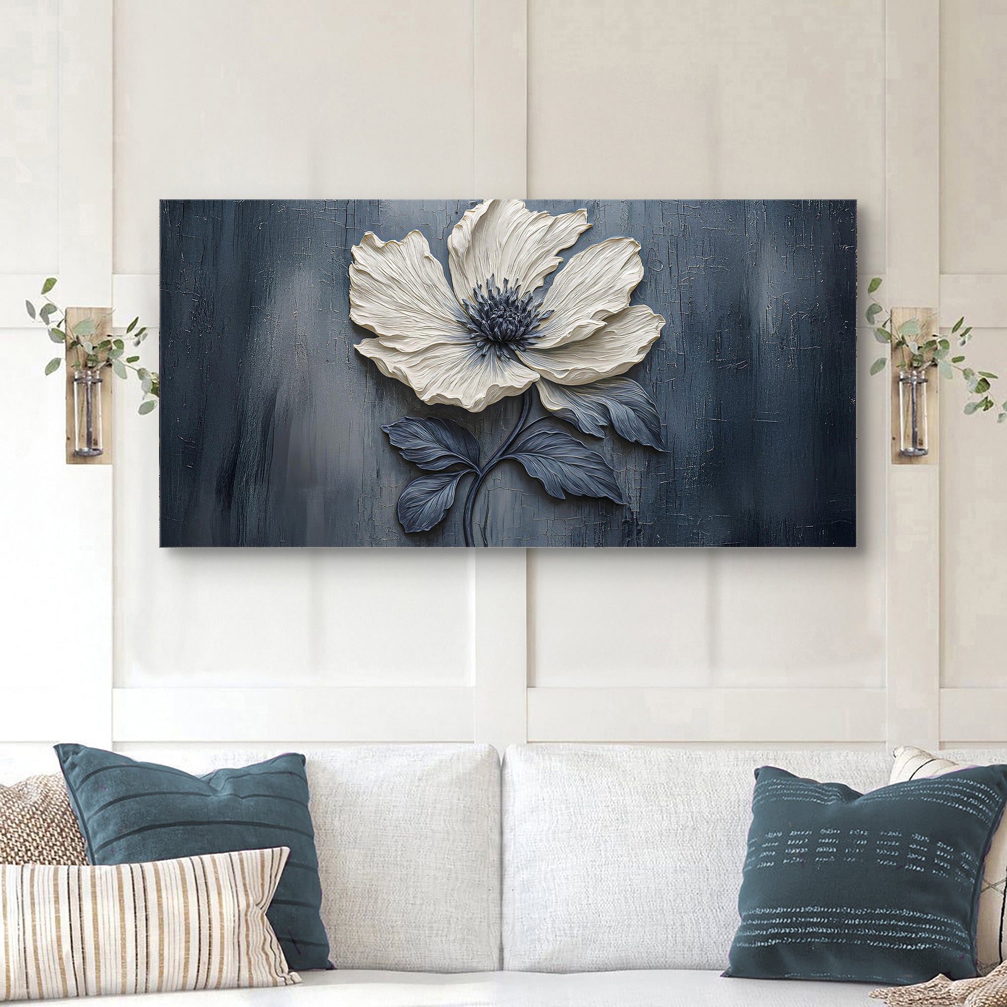 Floral Clay Relief Wall Art on sale at MyriadMart