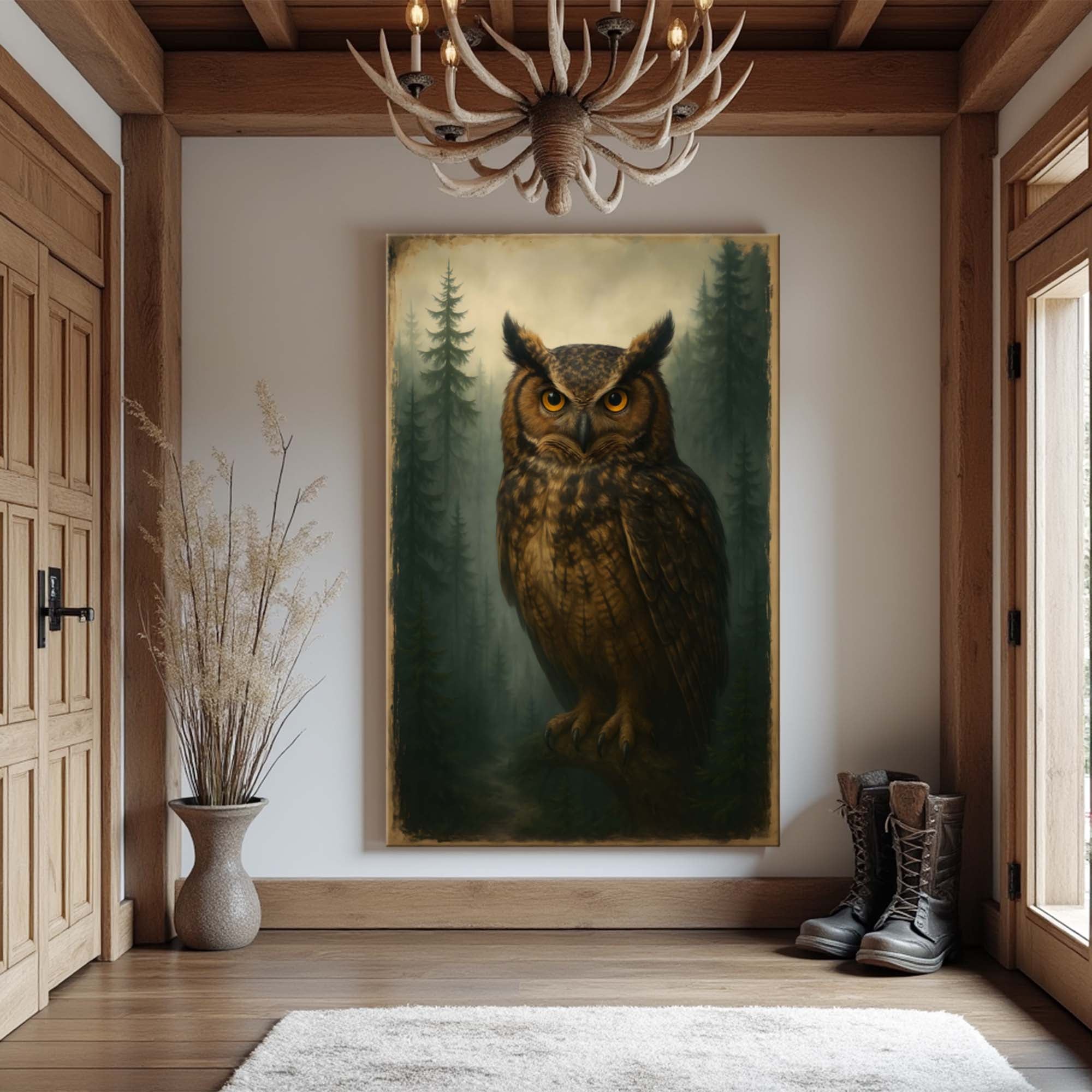 Watcher Of The Woods Owl Wall Art on sale at MyriadMart