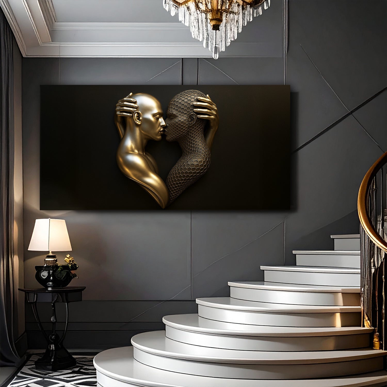 Eternal Love Figure Abstract Wall Art V on sale at MyriadMart