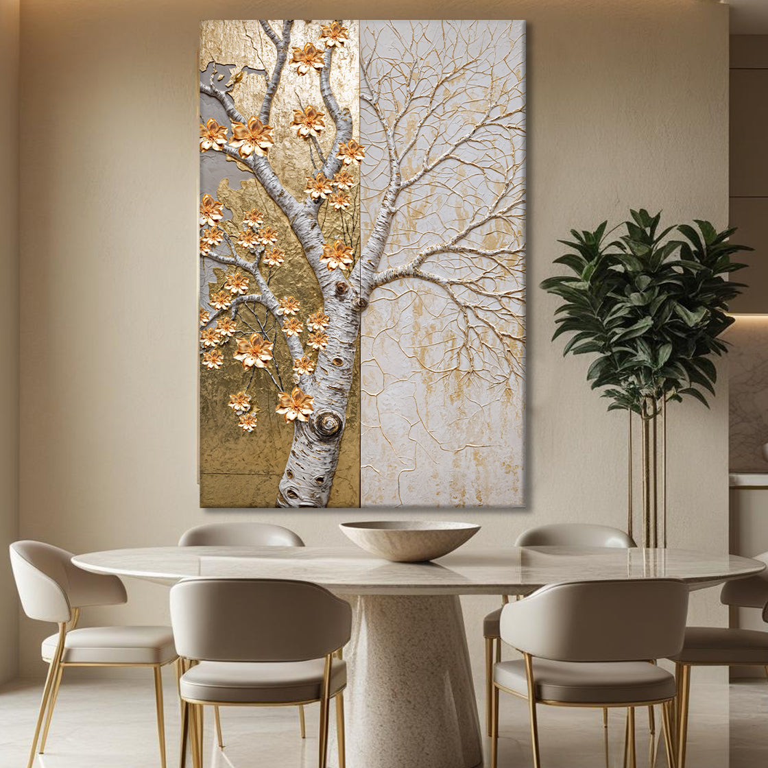 Ivory Seasons Impasto Wall Art on sale at MyriadMart