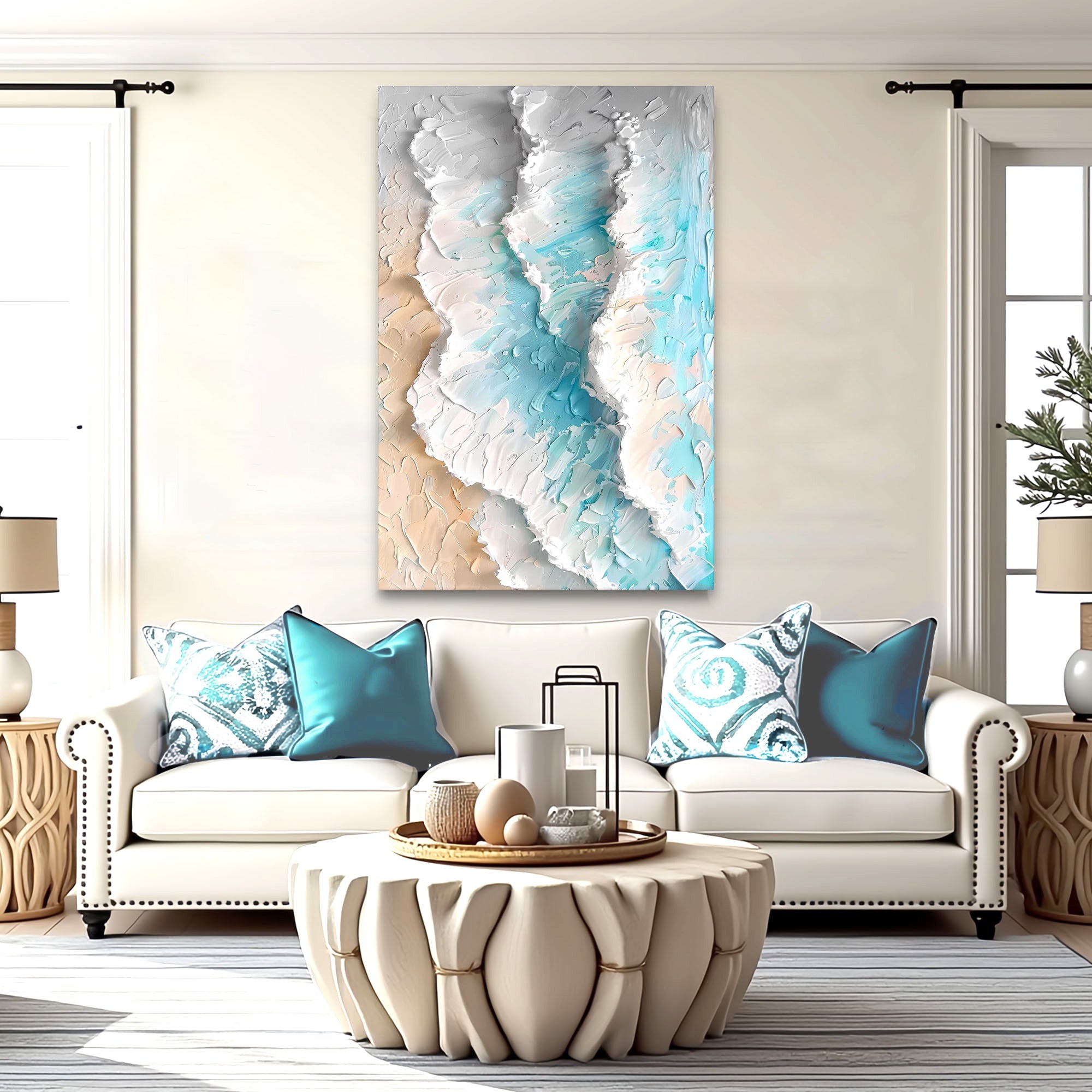 Blue Ocean Coastal Wall Art IV on sale at MyriadMart