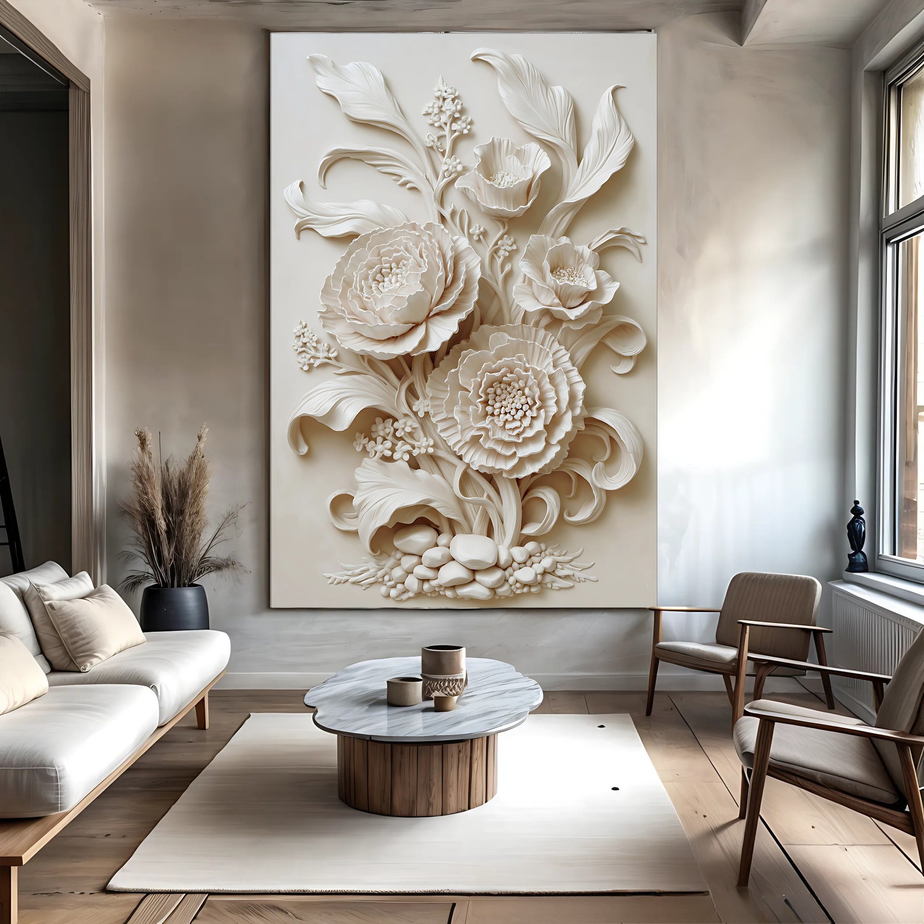 3D Minimalist Flower Wall Art on sale at MyriadMart