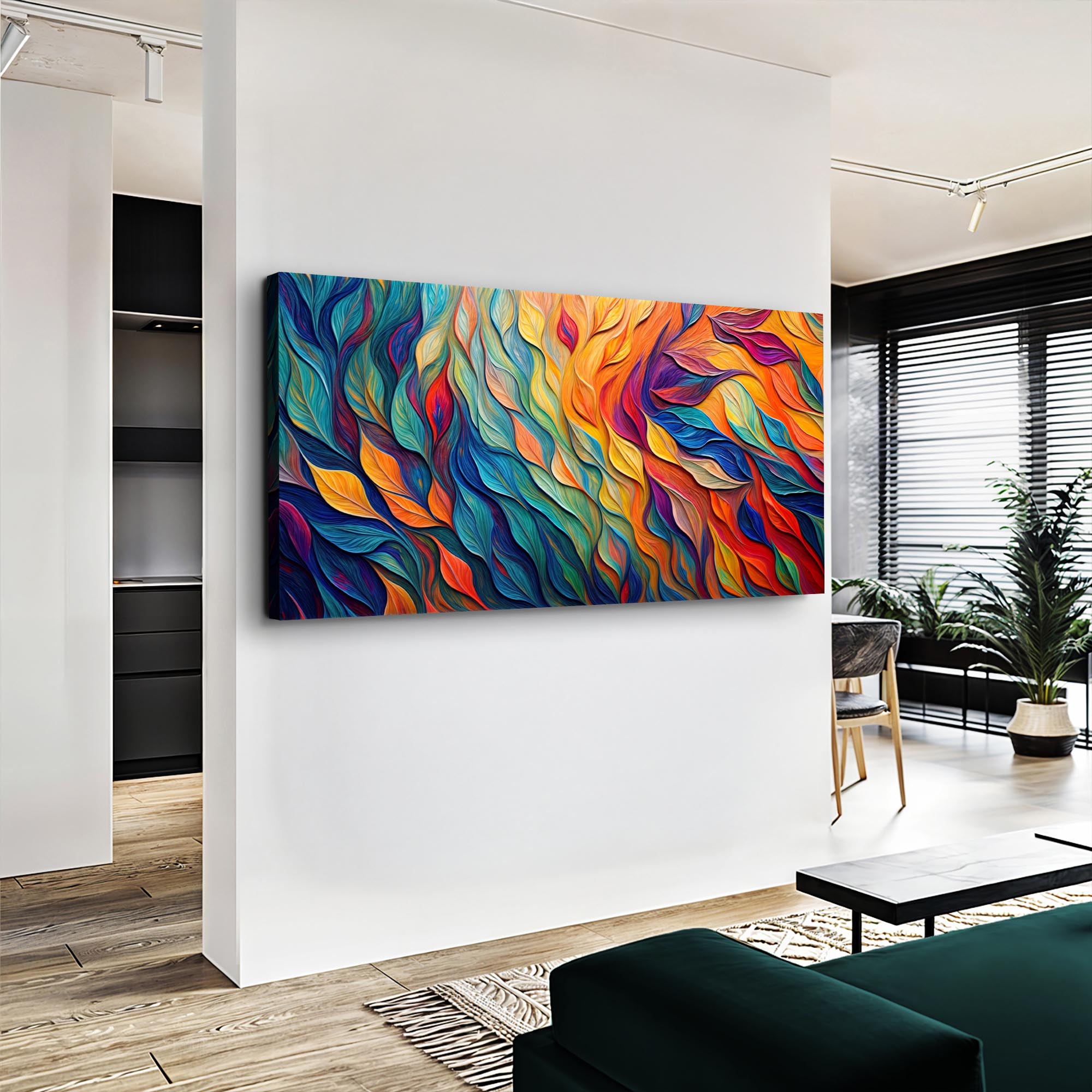 Chroma Whispers Impasto Wall Art on sale at MyriadMart