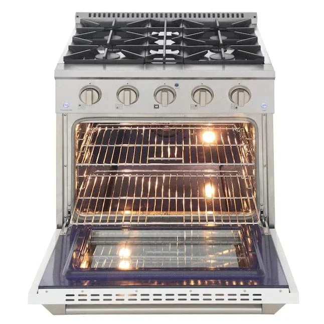 Kucht 30” Pro-Style Kitchen Dual Fuel Range - KDF302/LP-W