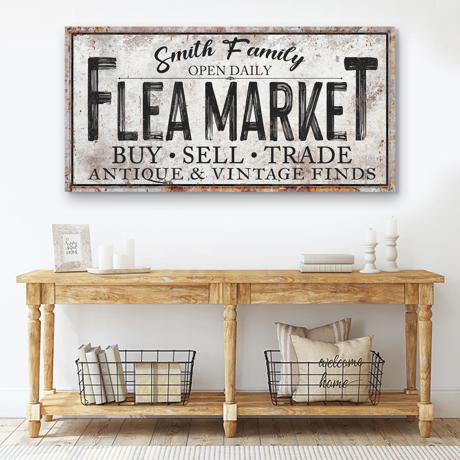 Family Flea Market Sign on sale at MyriadMart