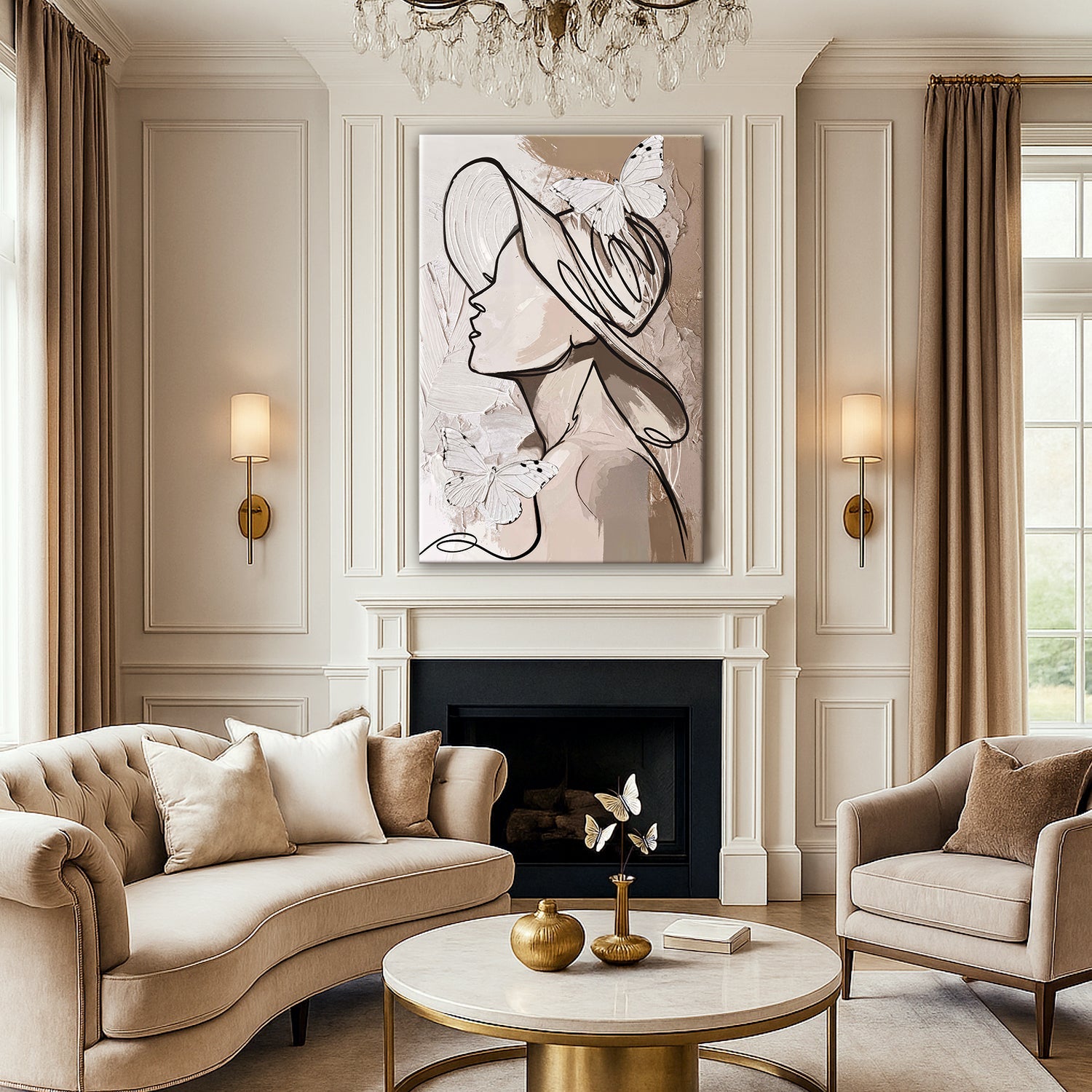 Minimalist Woman Line Wall Art II on sale at MyriadMart