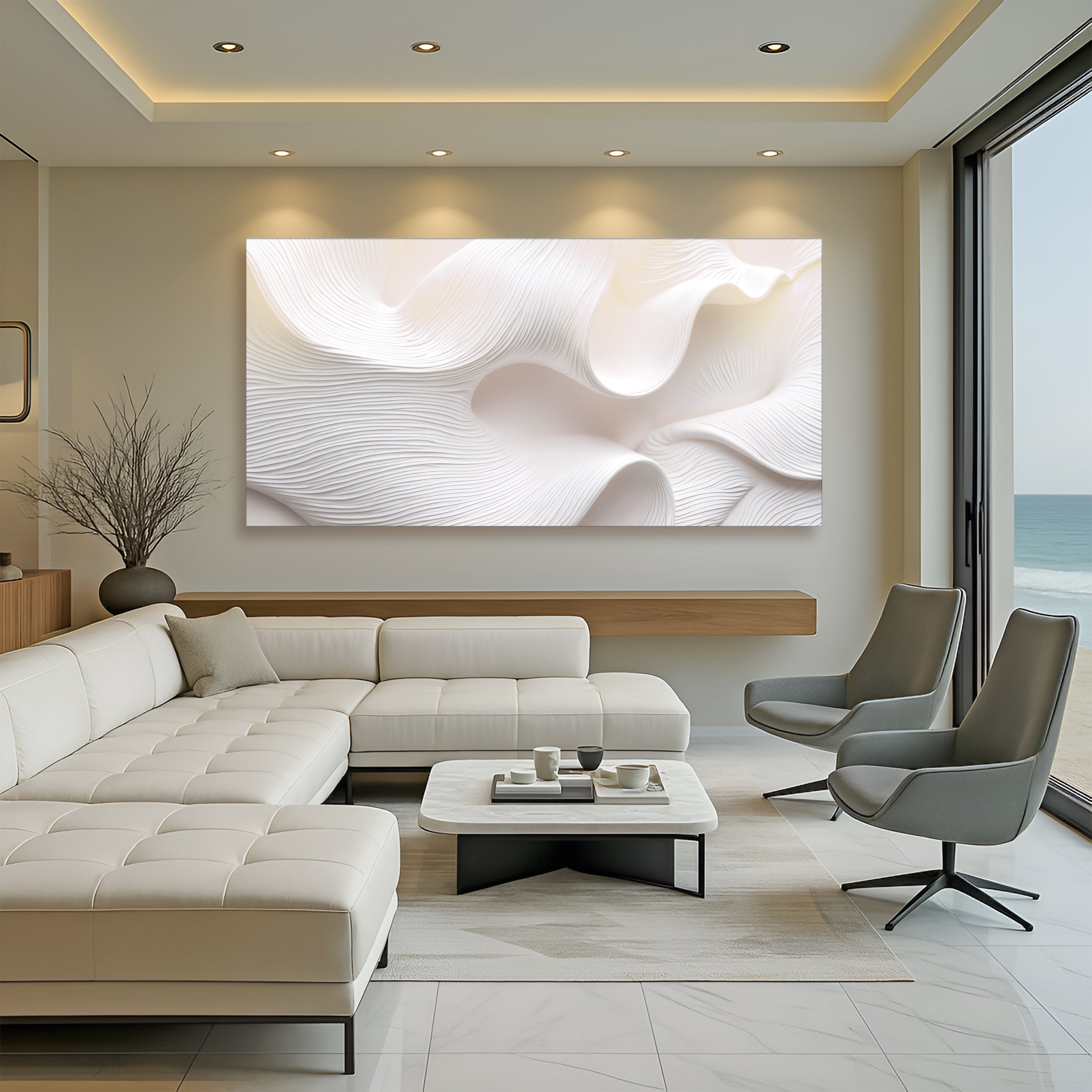 Minimalist Waves Wall Art II on sale at MyriadMart