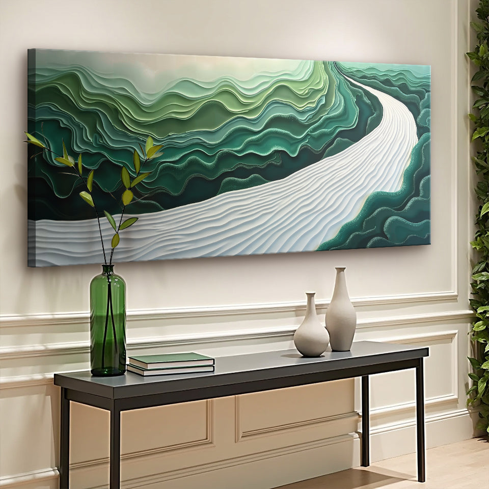 Green Rivers Abstract Wall Art III on sale at MyriadMart