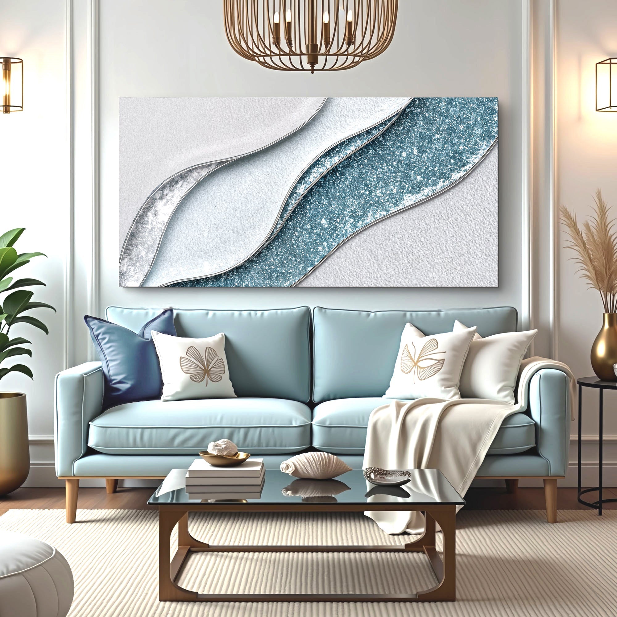 Lighter Waves Wall Art on sale at MyriadMart