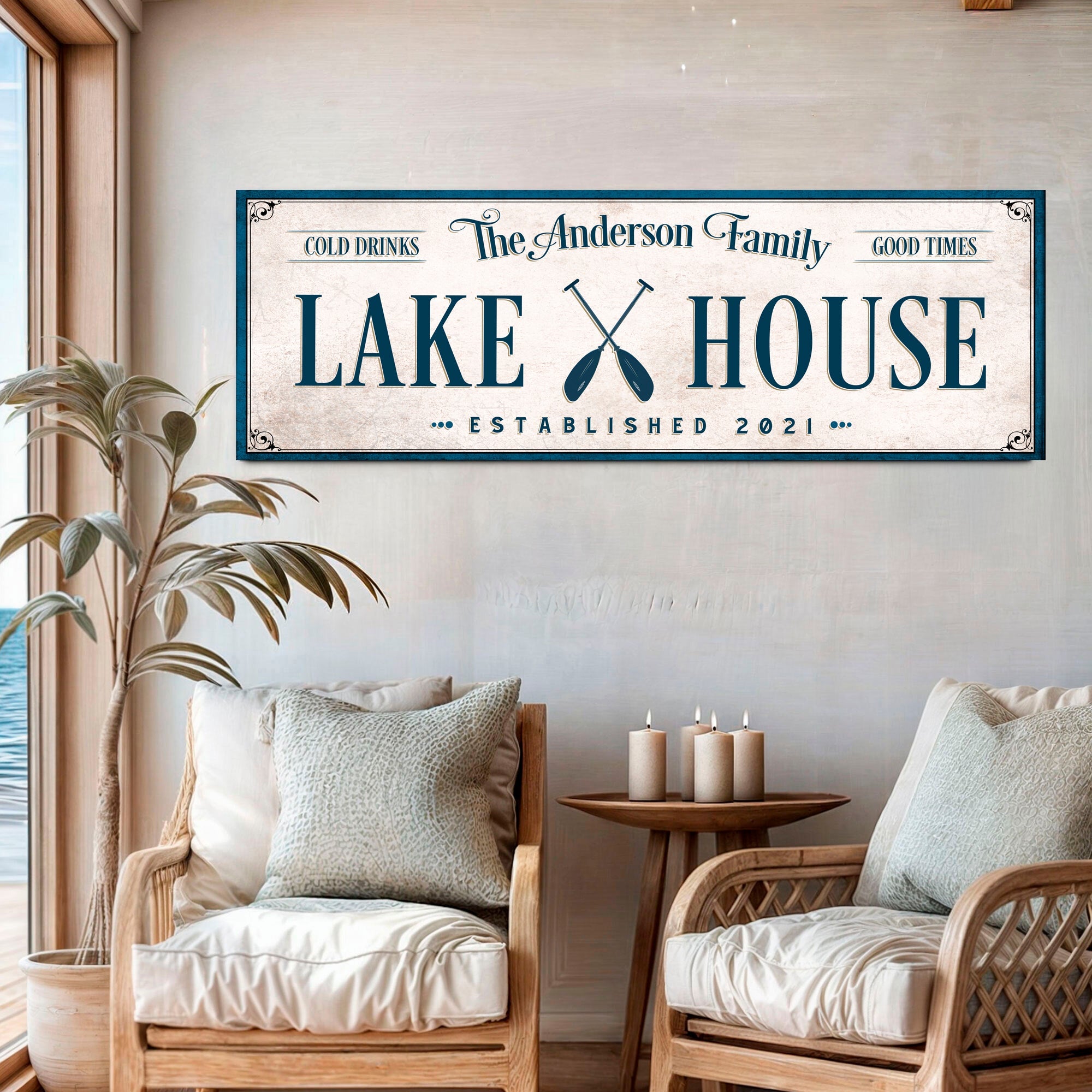 Personalized Lake House Sign IV on sale at MyriadMart