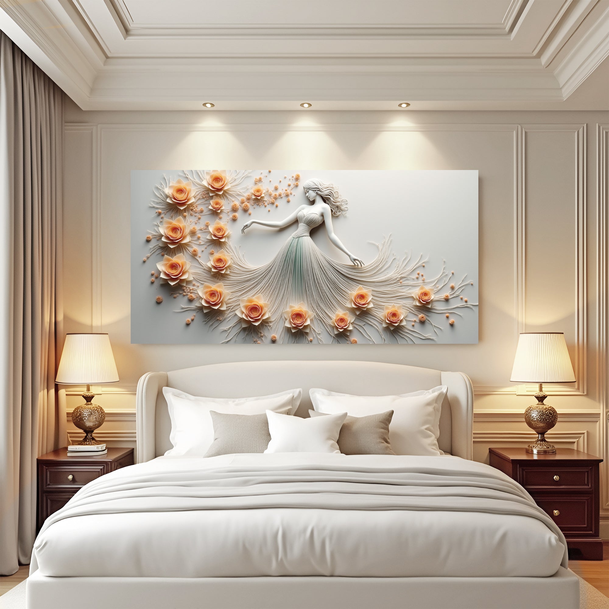 Modern Minimalist Woman Dance Wall Art on sale at MyriadMart
