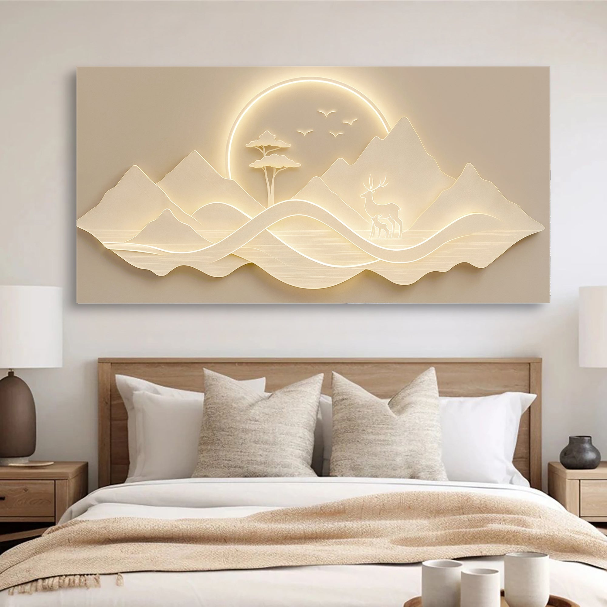 Modern Mountain Landscape Wall Art on sale at MyriadMart