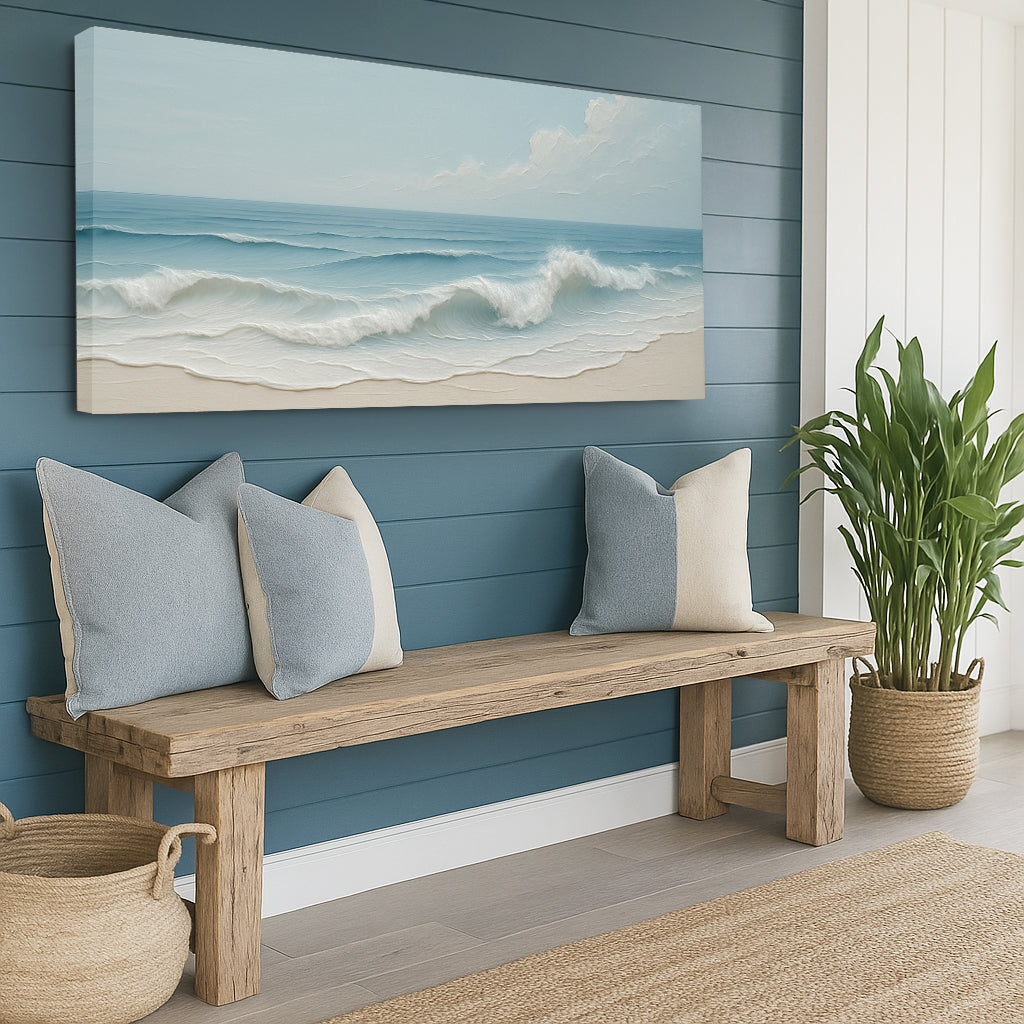 Serene Ocean Wave Coastal Wall Art VIII on sale at MyriadMart