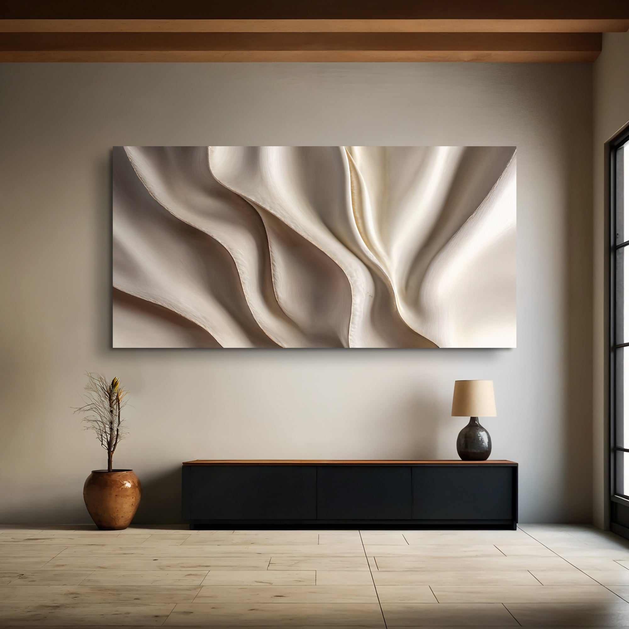 Beige Minimalist Wall Art V on sale at MyriadMart