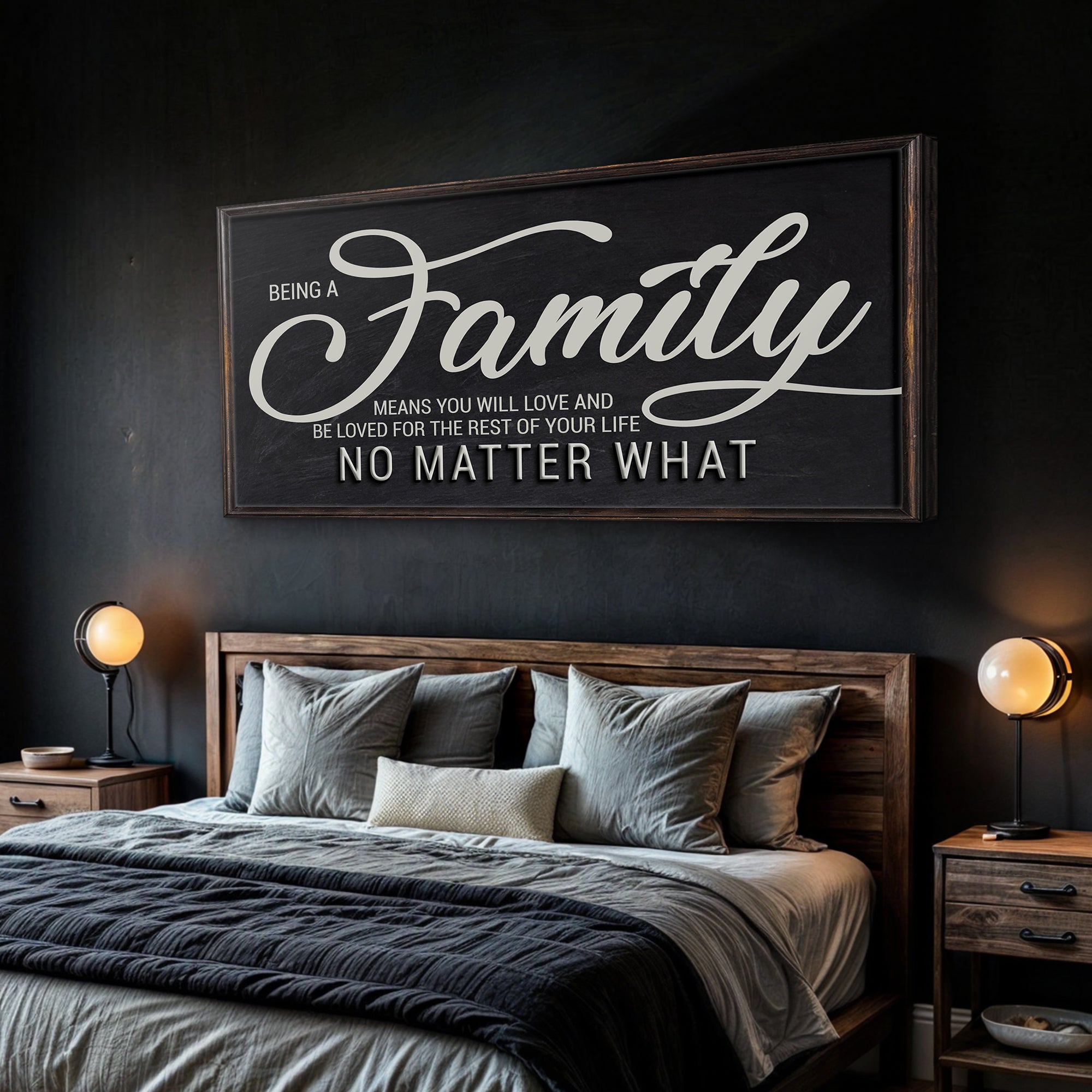 Being A Family Means Family Sign on sale at MyriadMart