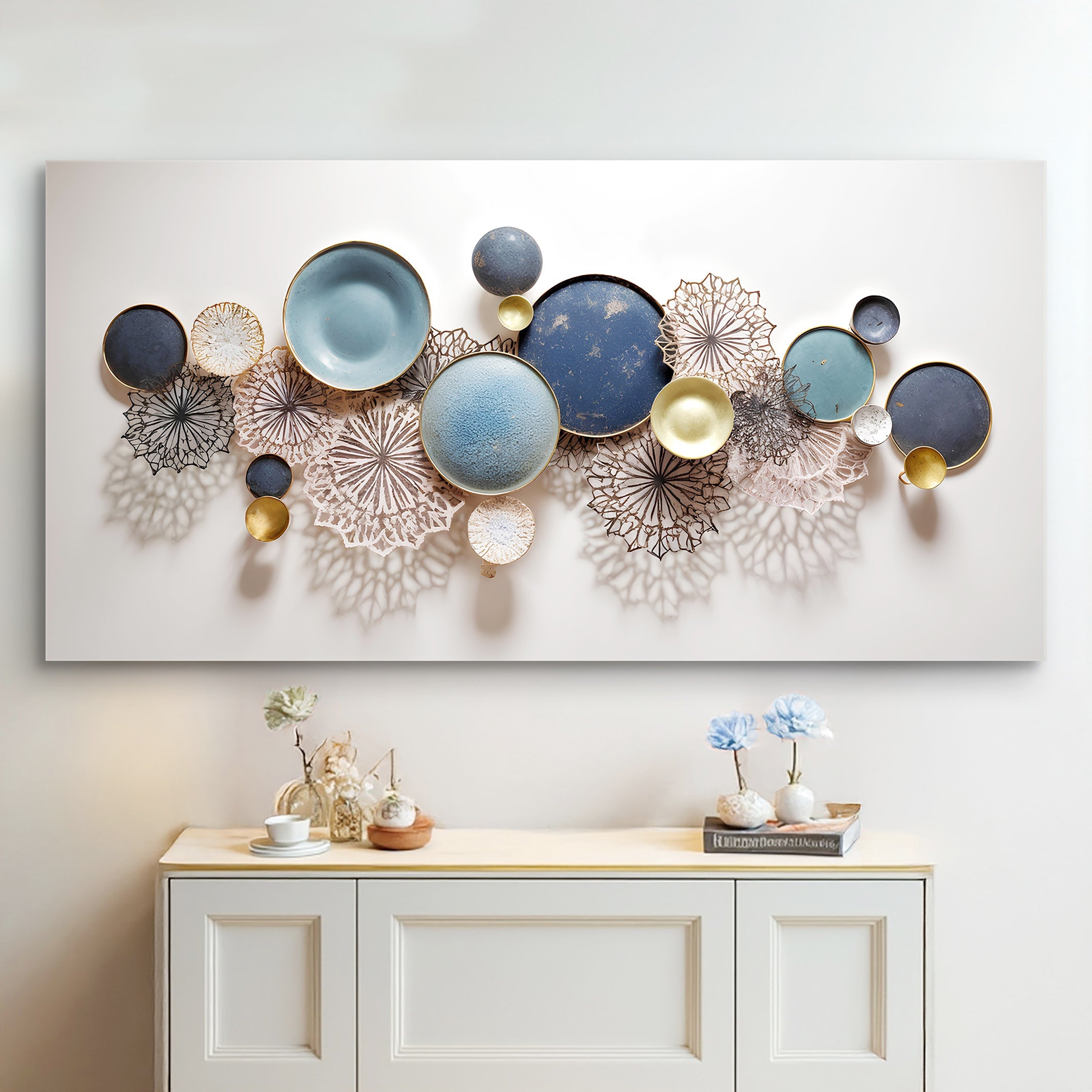Lotus Leaf Abstract Wall Art III on sale at MyriadMart