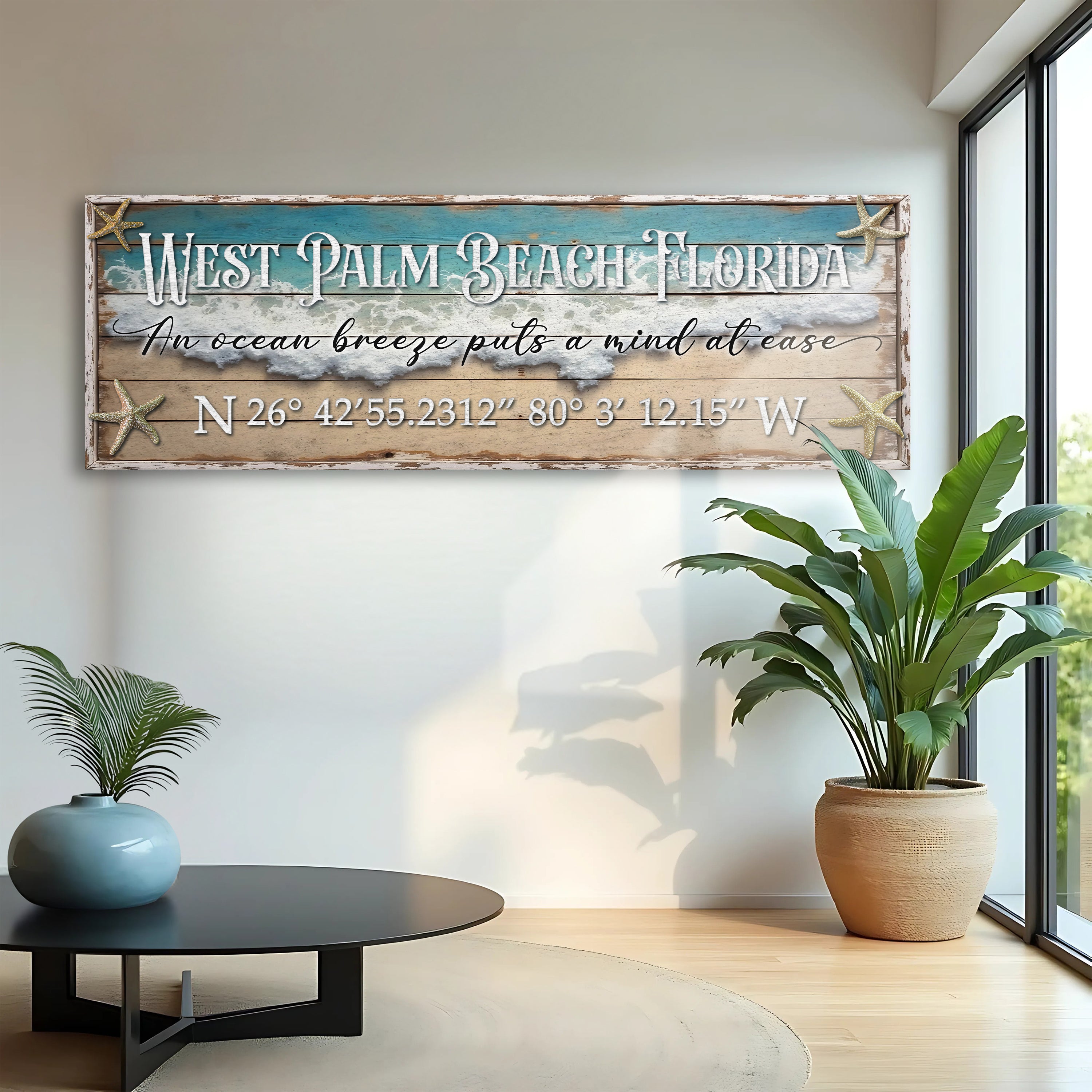 Personalized Beach House Coastal Sign II on sale at MyriadMart