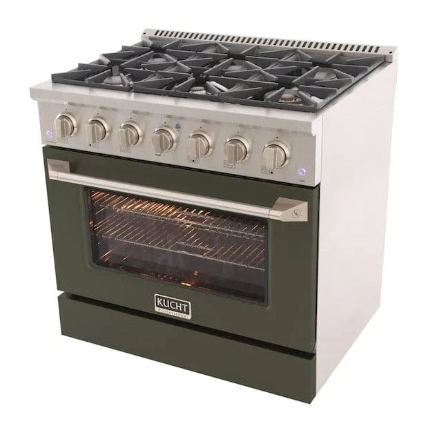 Kucht 36” Pro-Style Kitchen Dual Fuel Range - KDF362/LP-OG on sale at MyriadMart