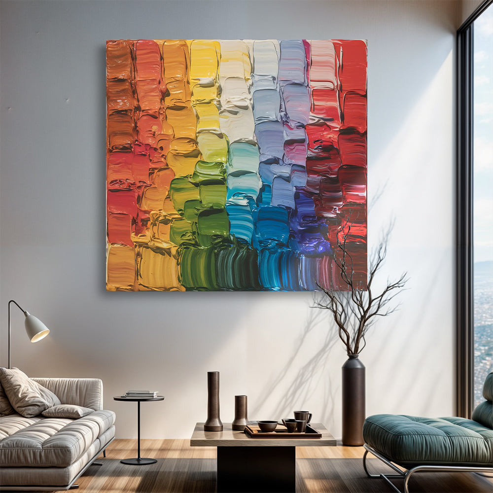 Chroma Flow Impasto Wall Art on sale at MyriadMart
