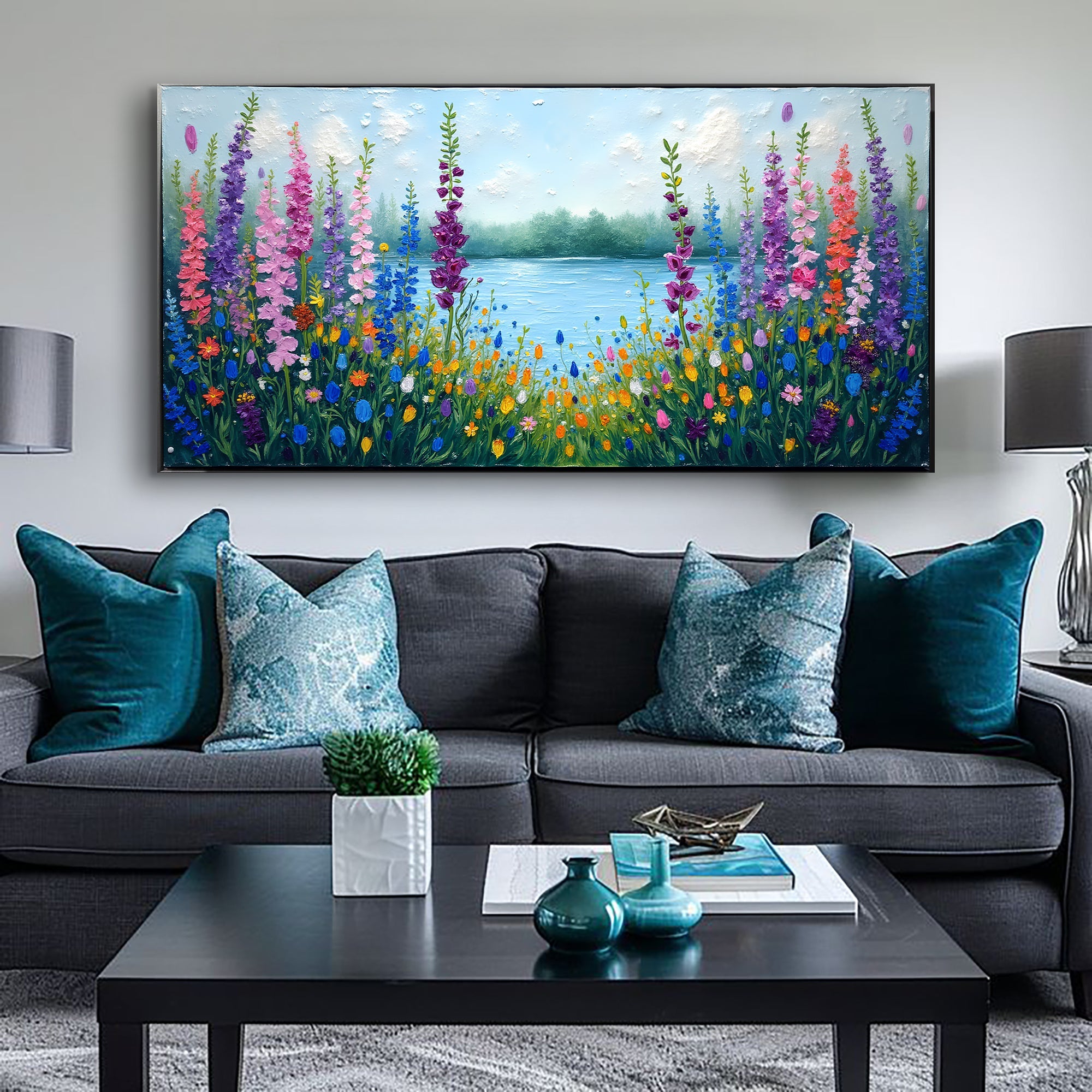Alphine Meadow Impasto Wall Art on sale at MyriadMart