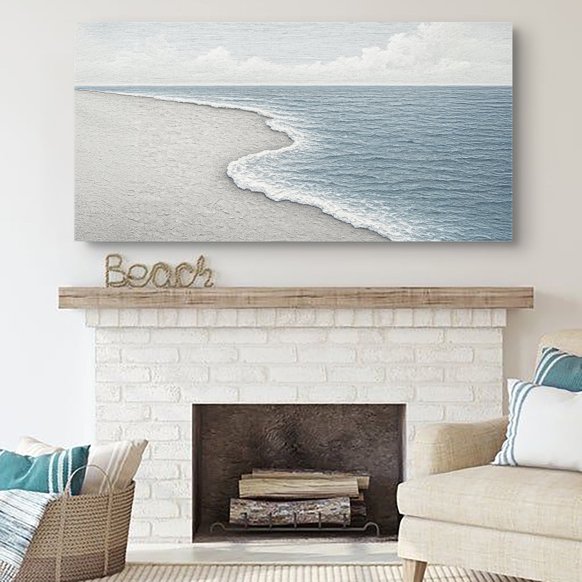 Abstract Beach Shore Wall Art on sale at MyriadMart