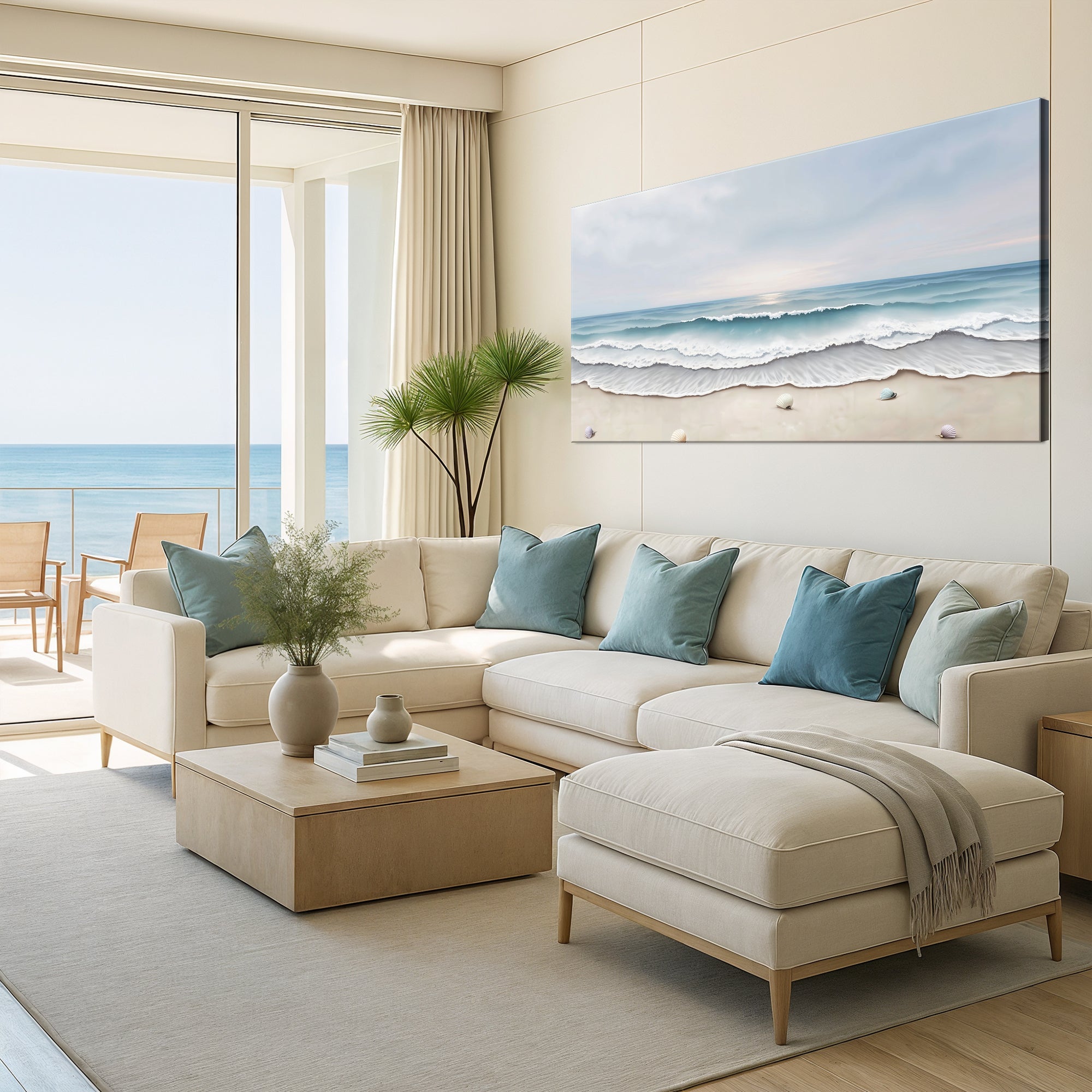 Serene Ocean Wave Coastal Wall Art III on sale at MyriadMart