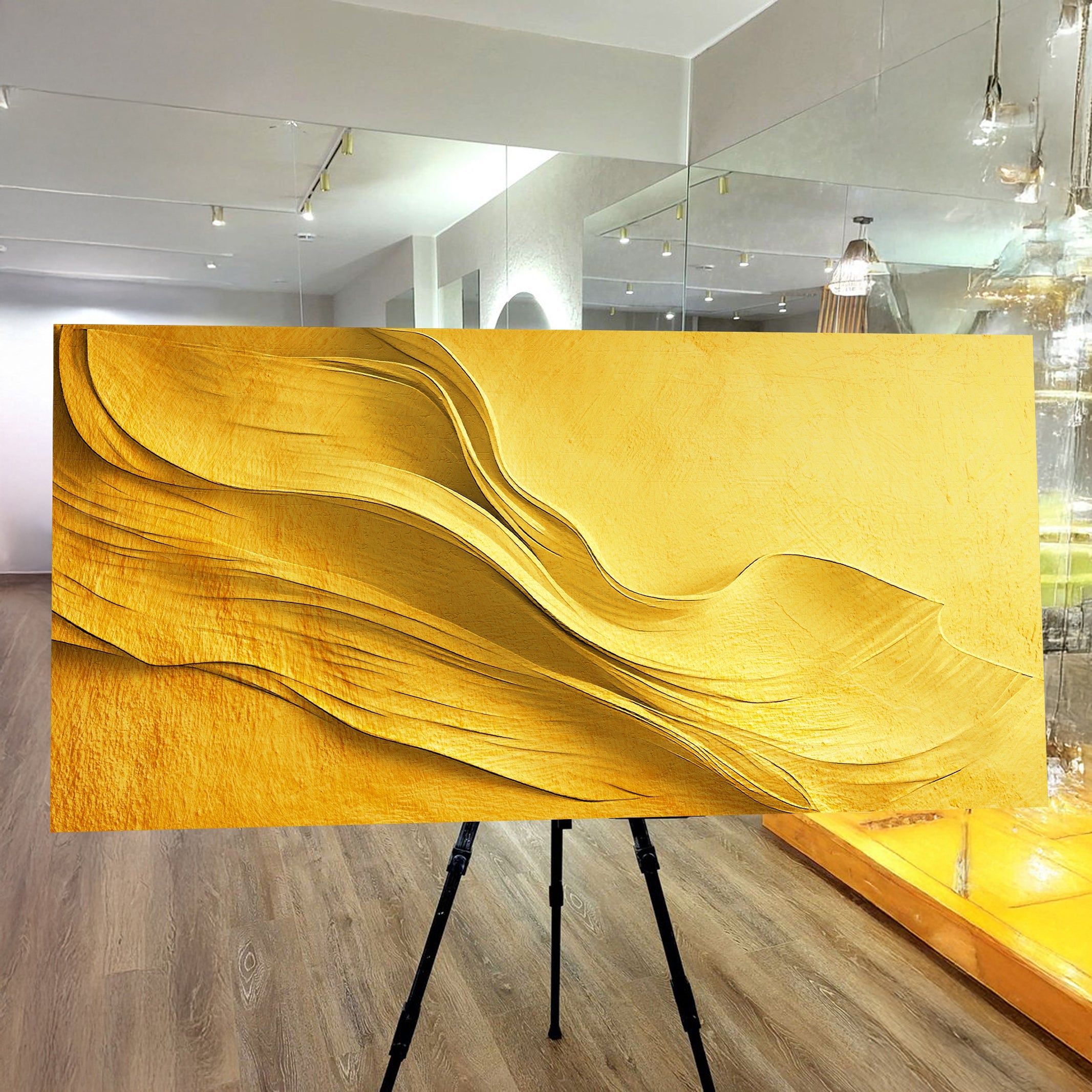 Gold Minimalist Wall Art on sale at MyriadMart