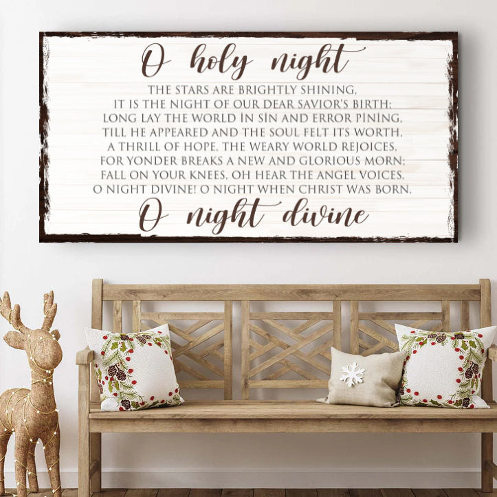 O Holy Night Christmas Sign II on sale at MyriadMart