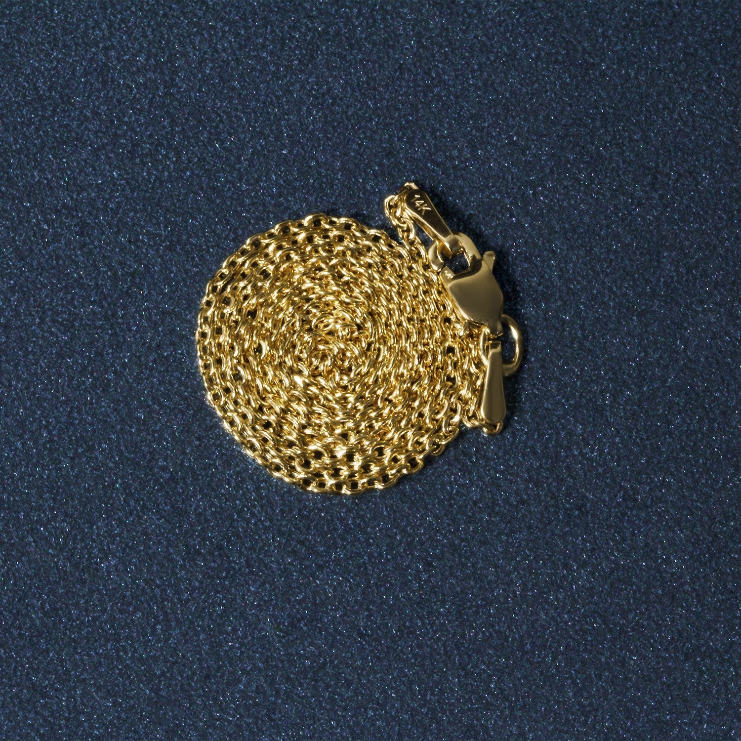 14k Yellow Gold Forsantina Lite Cable Link Chain 1.5mm on sale at MyriadMart