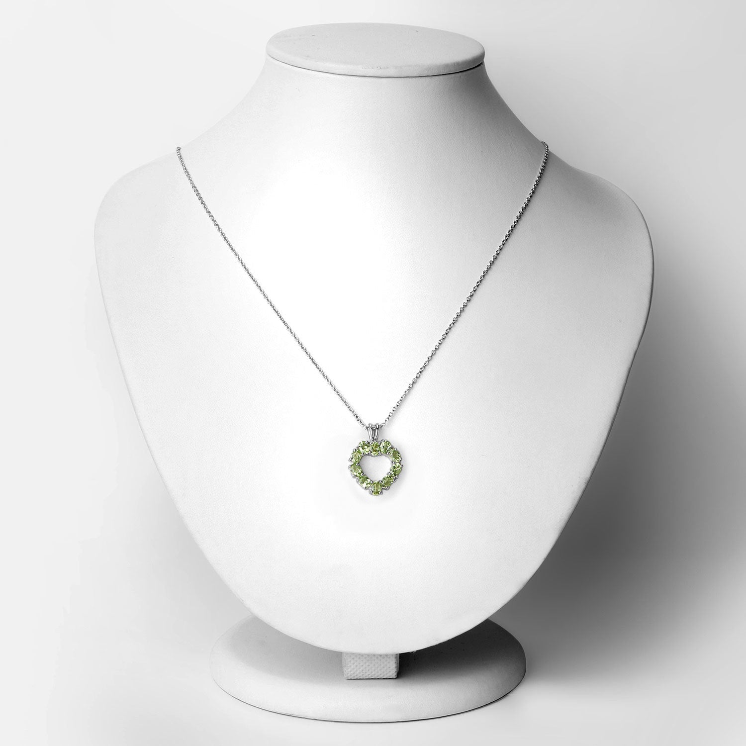 1.70 Carat Genuine Peridot .925 Sterling Silver Pendant on sale at MyriadMart