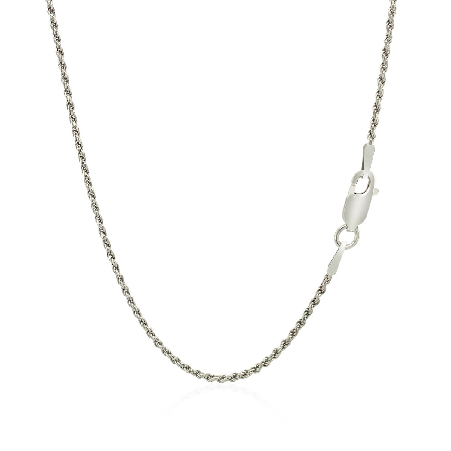 Sterling Silver 1.4mm Diamond Cut Rope Style Chain on sale at MyriadMart