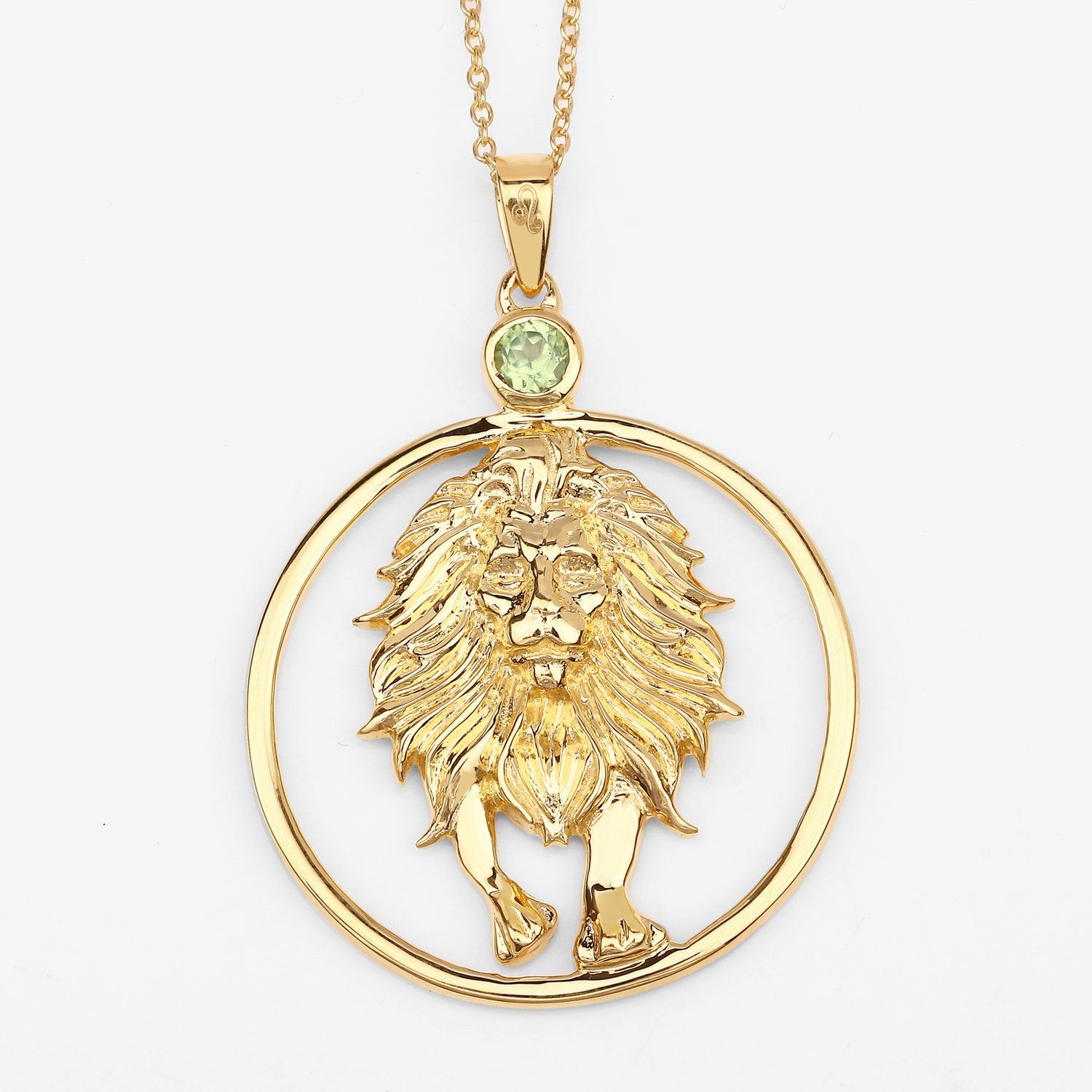 0.24 Carat Genuine Peridot .925 Sterling Silver Pendant on sale at MyriadMart
