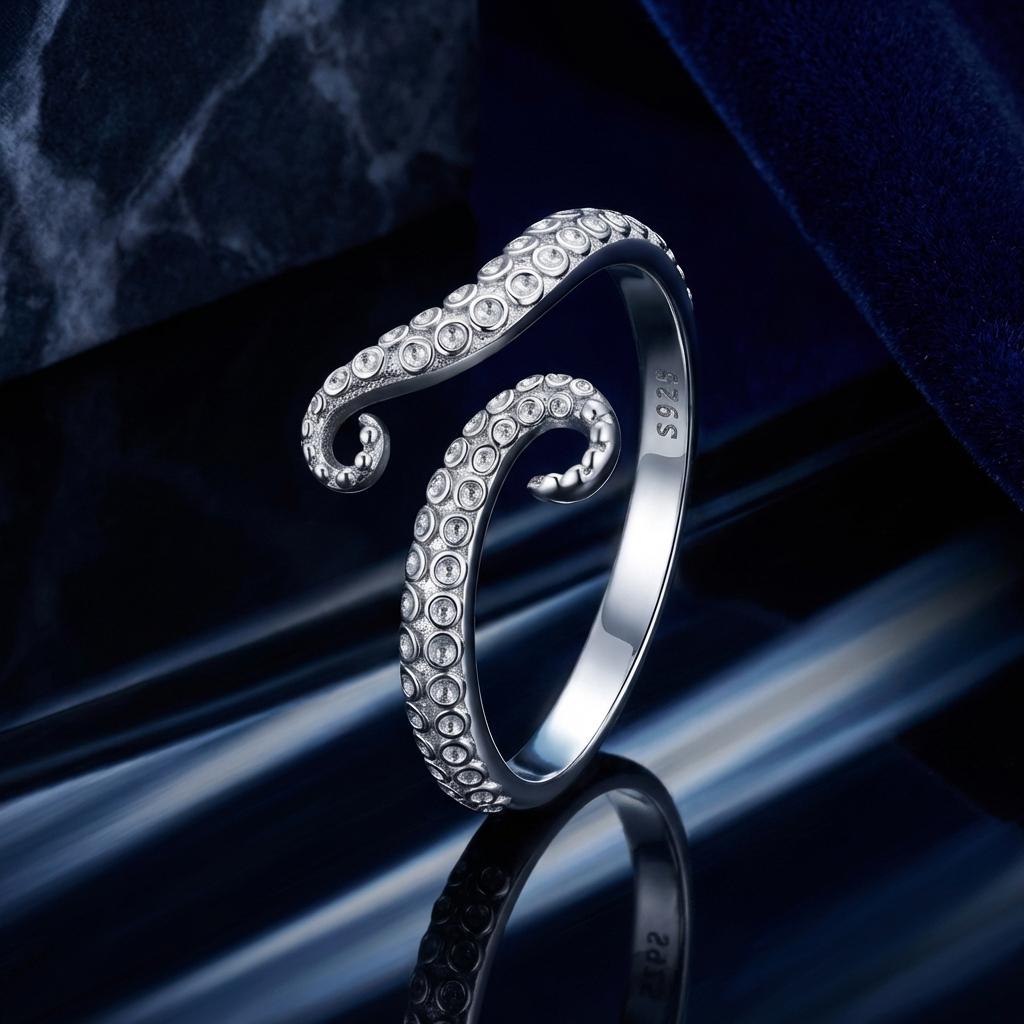 S925 Sterling Silver 0.2cm Platinum Plated Ring on sale at MyriadMart