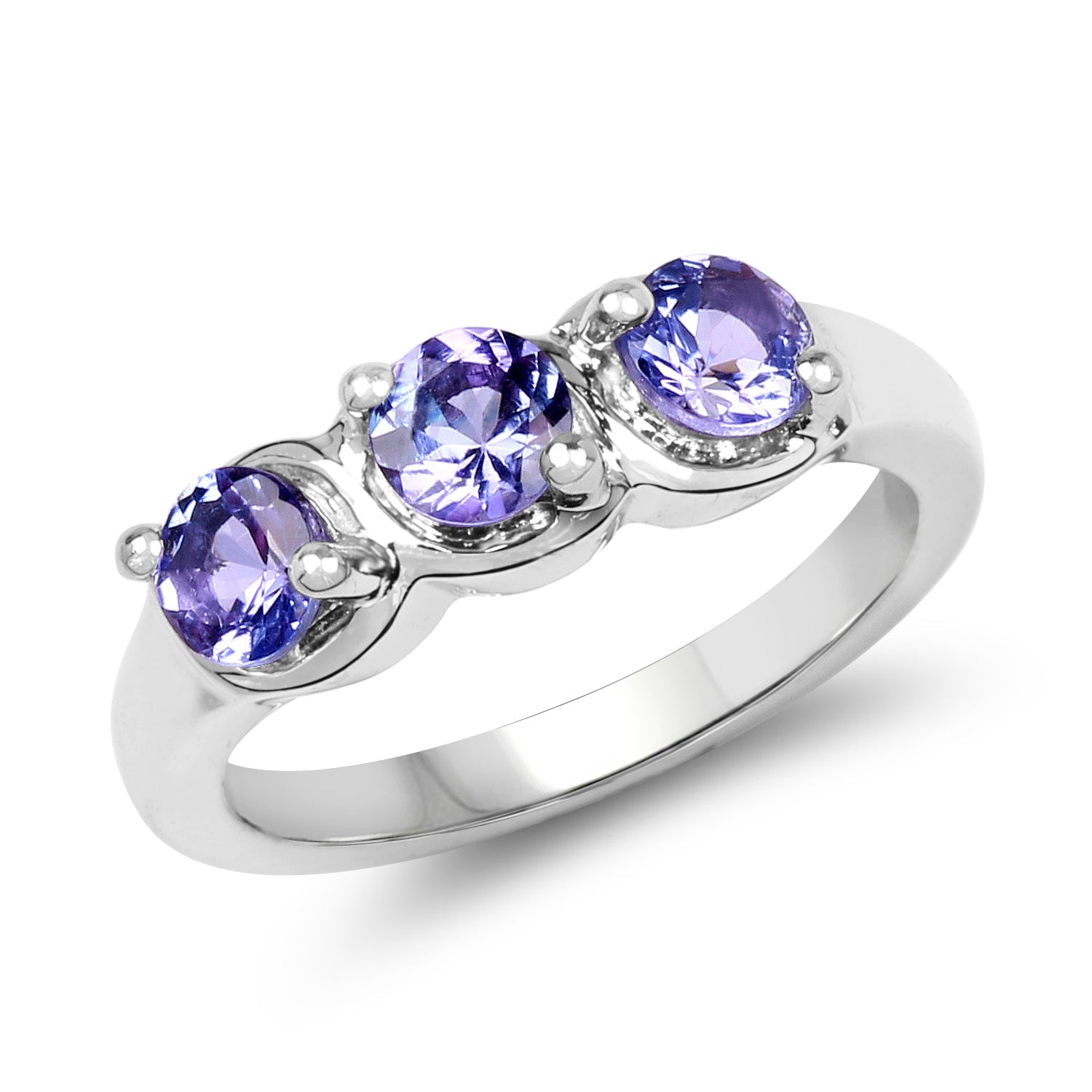 1.05 Carat Genuine Tanzanite .925 Sterling Silver Ring on sale at MyriadMart