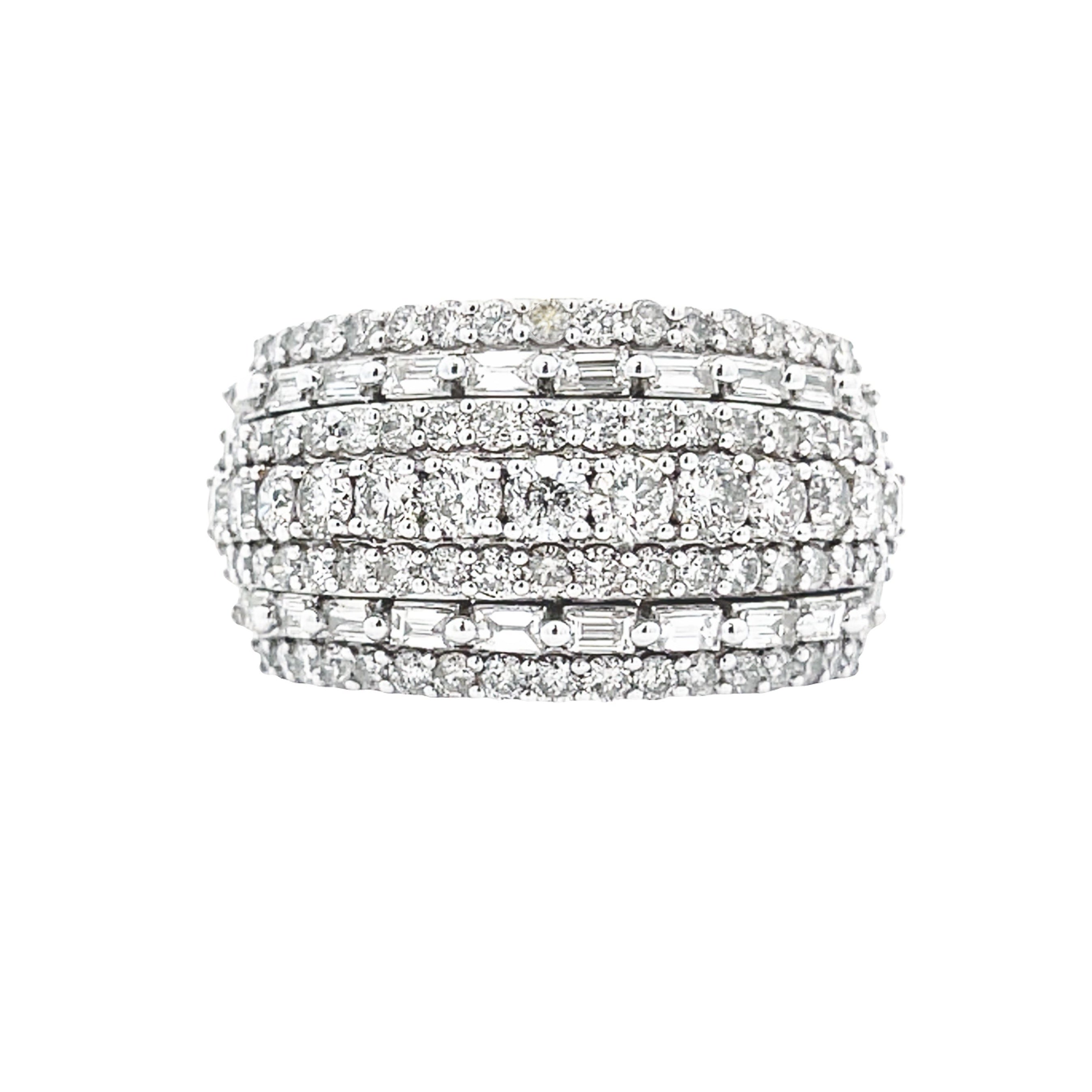 3.00ct Diamond Wedding Band Ring 10KT White Gold on sale at MyriadMart