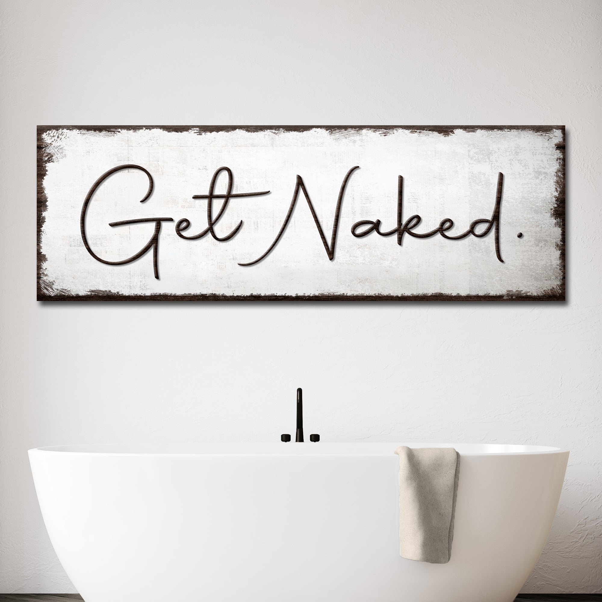 Get Naked Bathroom Sign on sale at MyriadMart