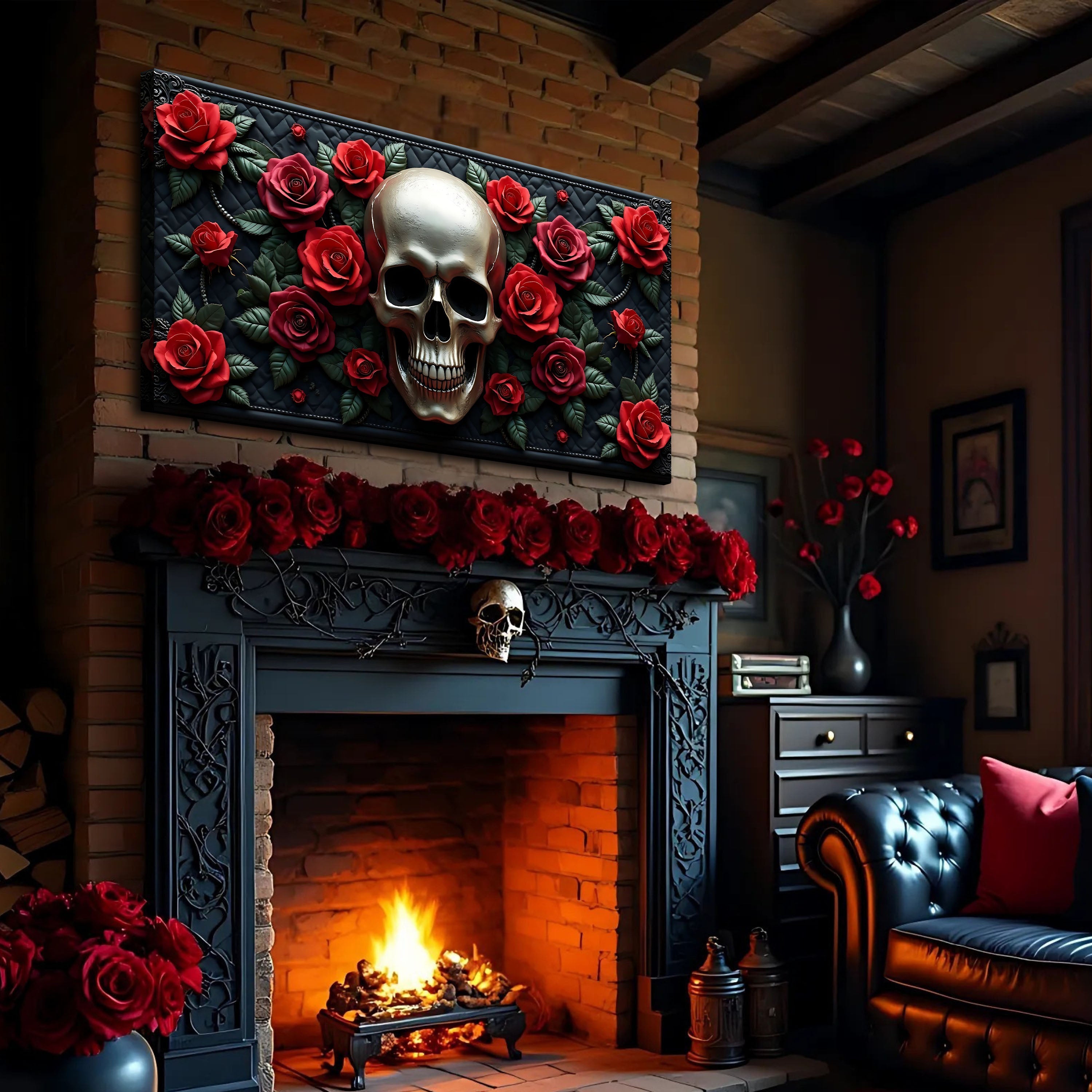 3D Vintage Skull Wall Art V on sale at MyriadMart