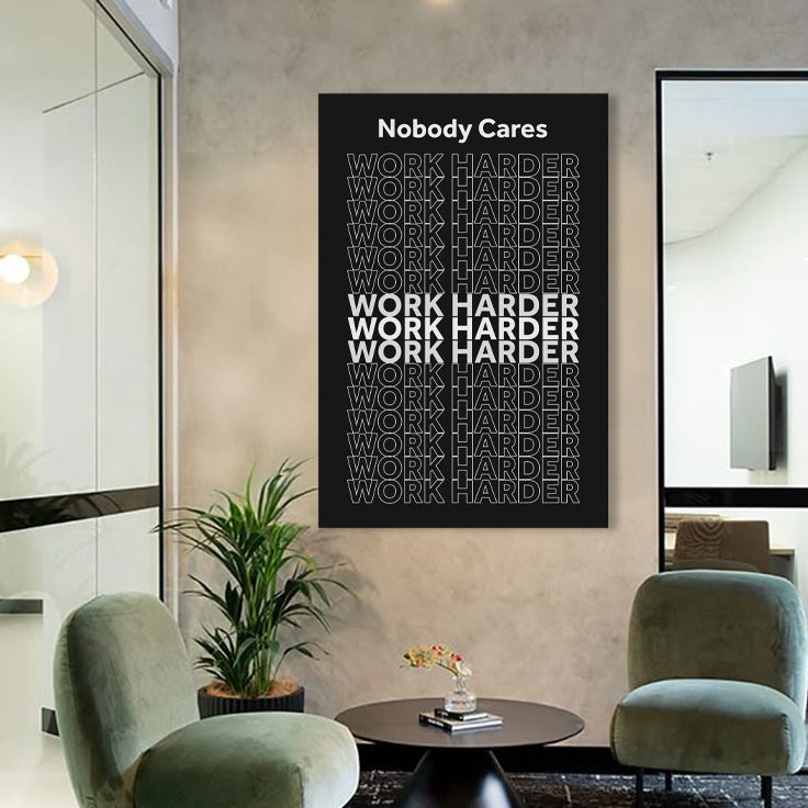 Work Harder Motivational Wall Sign on sale at MyriadMart