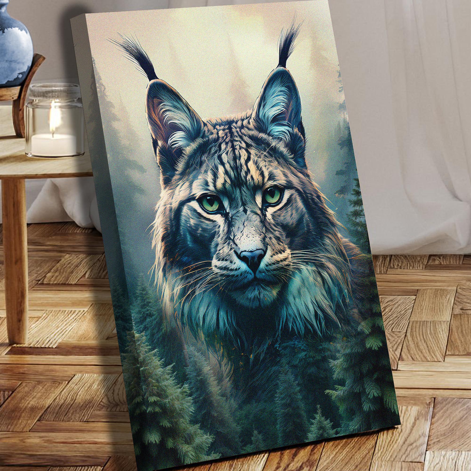 Lynx Double Exposure Wall Art on sale at MyriadMart