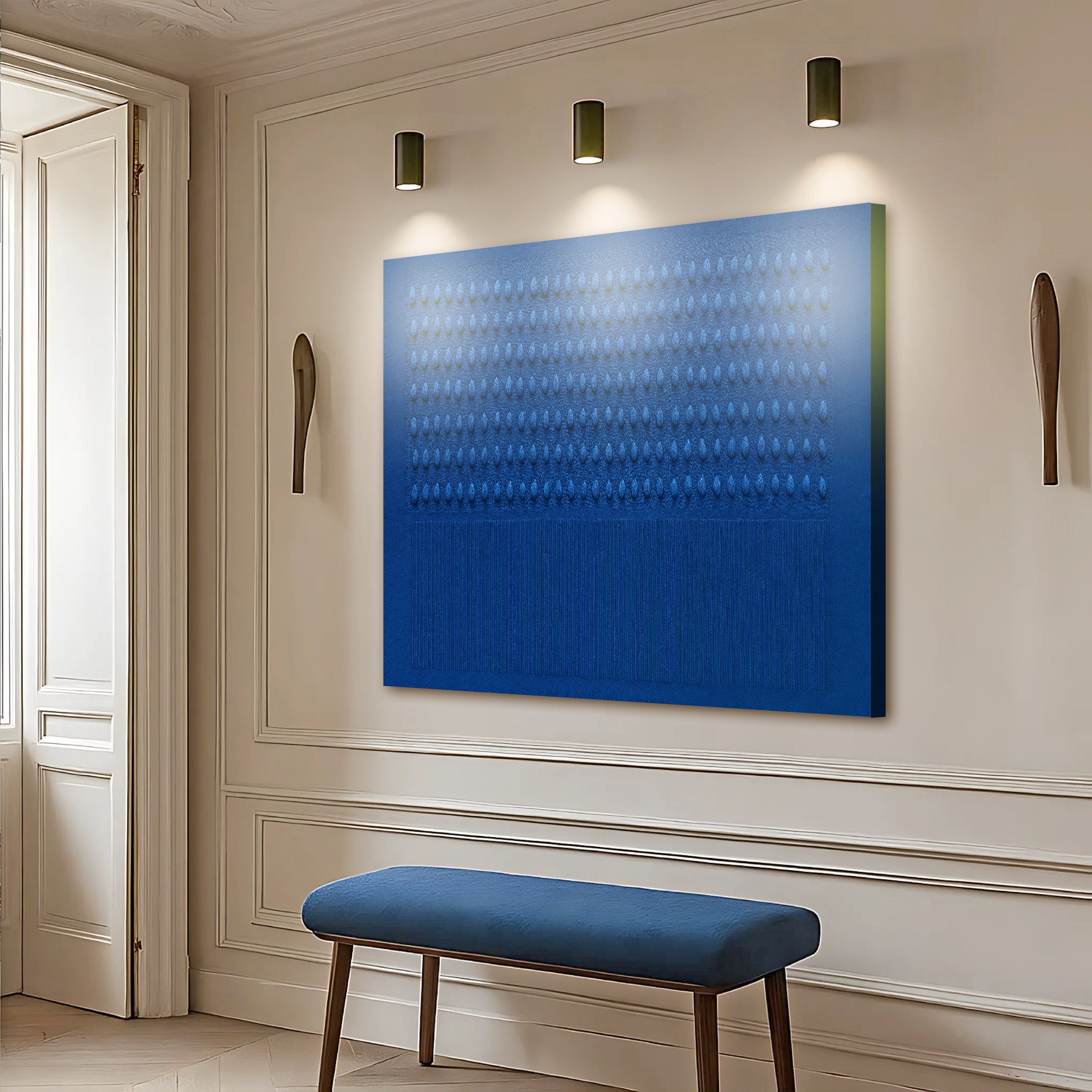 Minimalist Blue Gradient Abstract Wall Art on sale at MyriadMart
