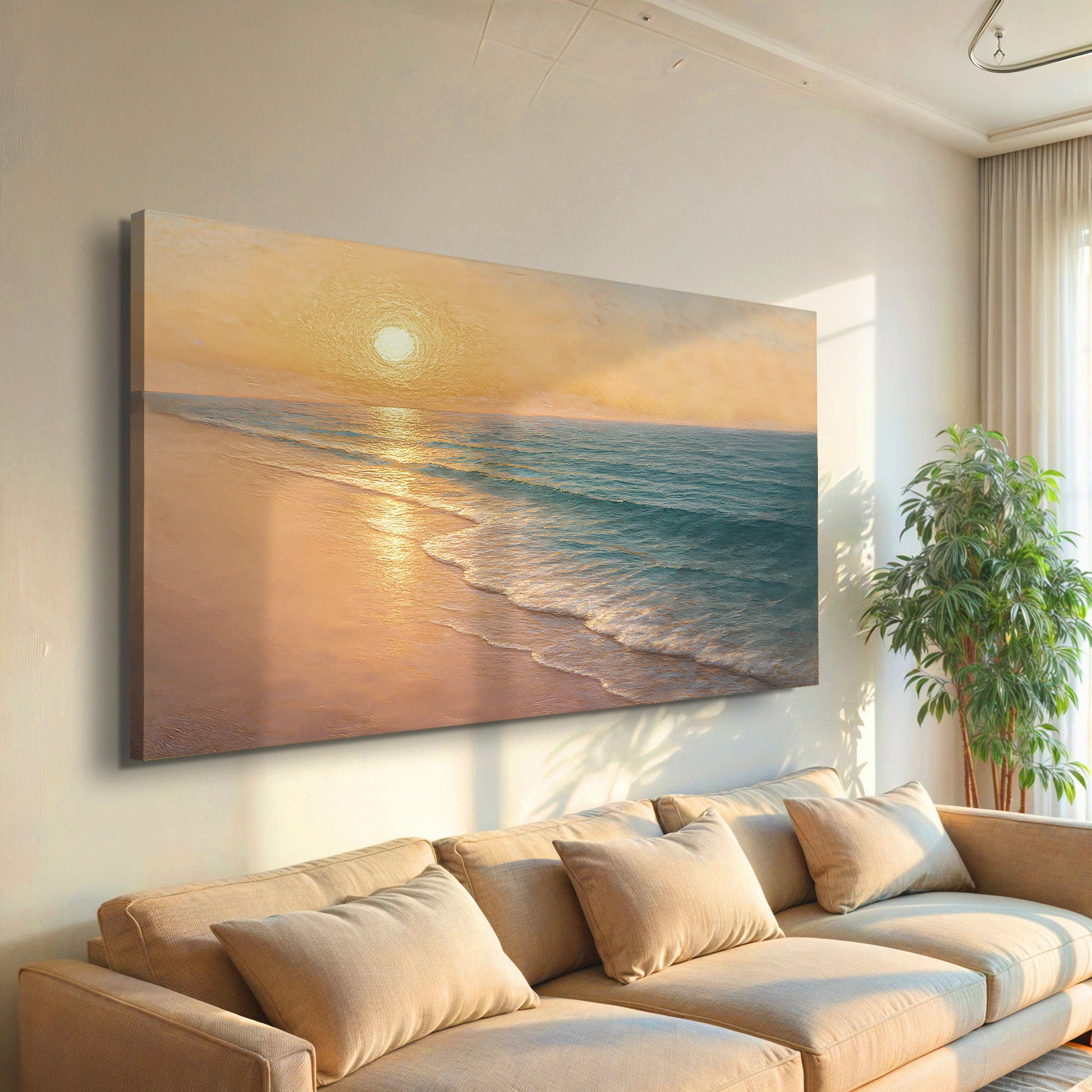 Beach Shoreline Coastal Wall Art IV on sale at MyriadMart