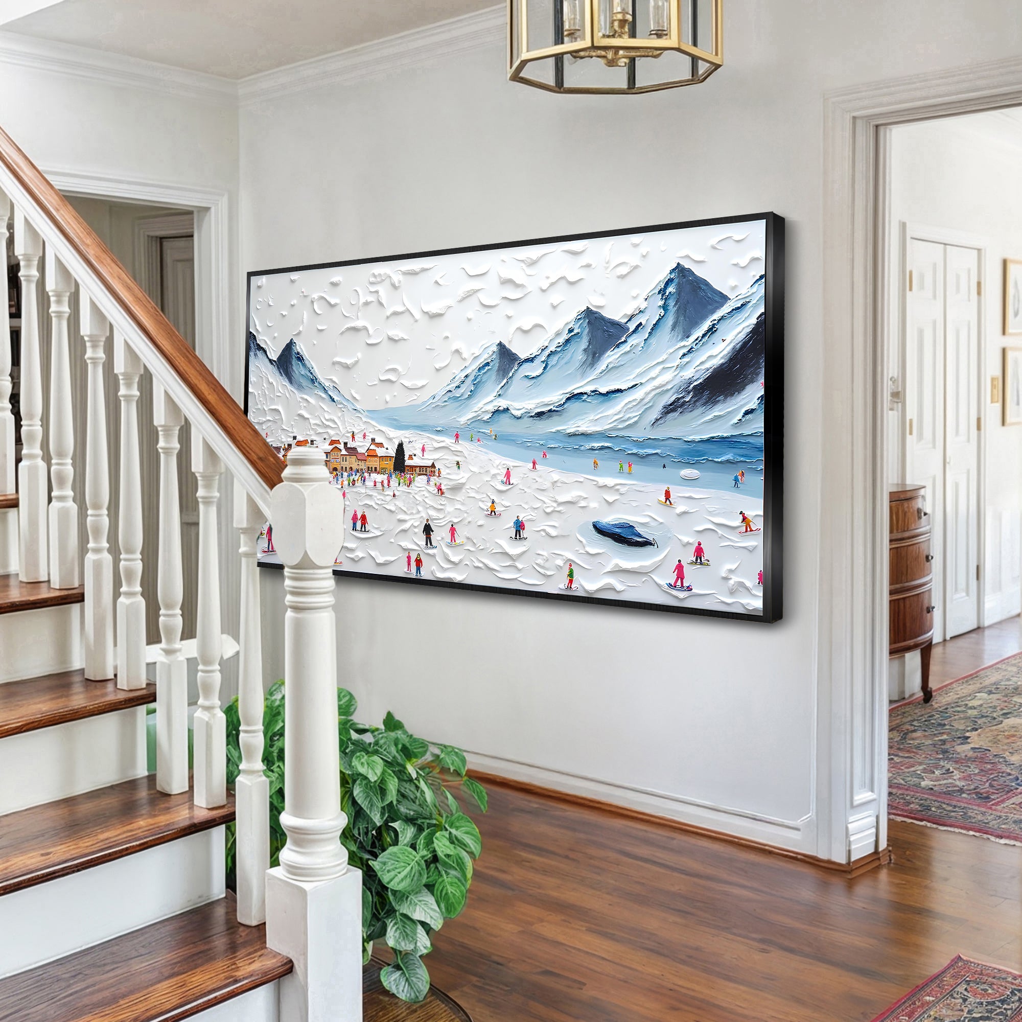 Snow Mountain Abstract Wall Art II on sale at MyriadMart