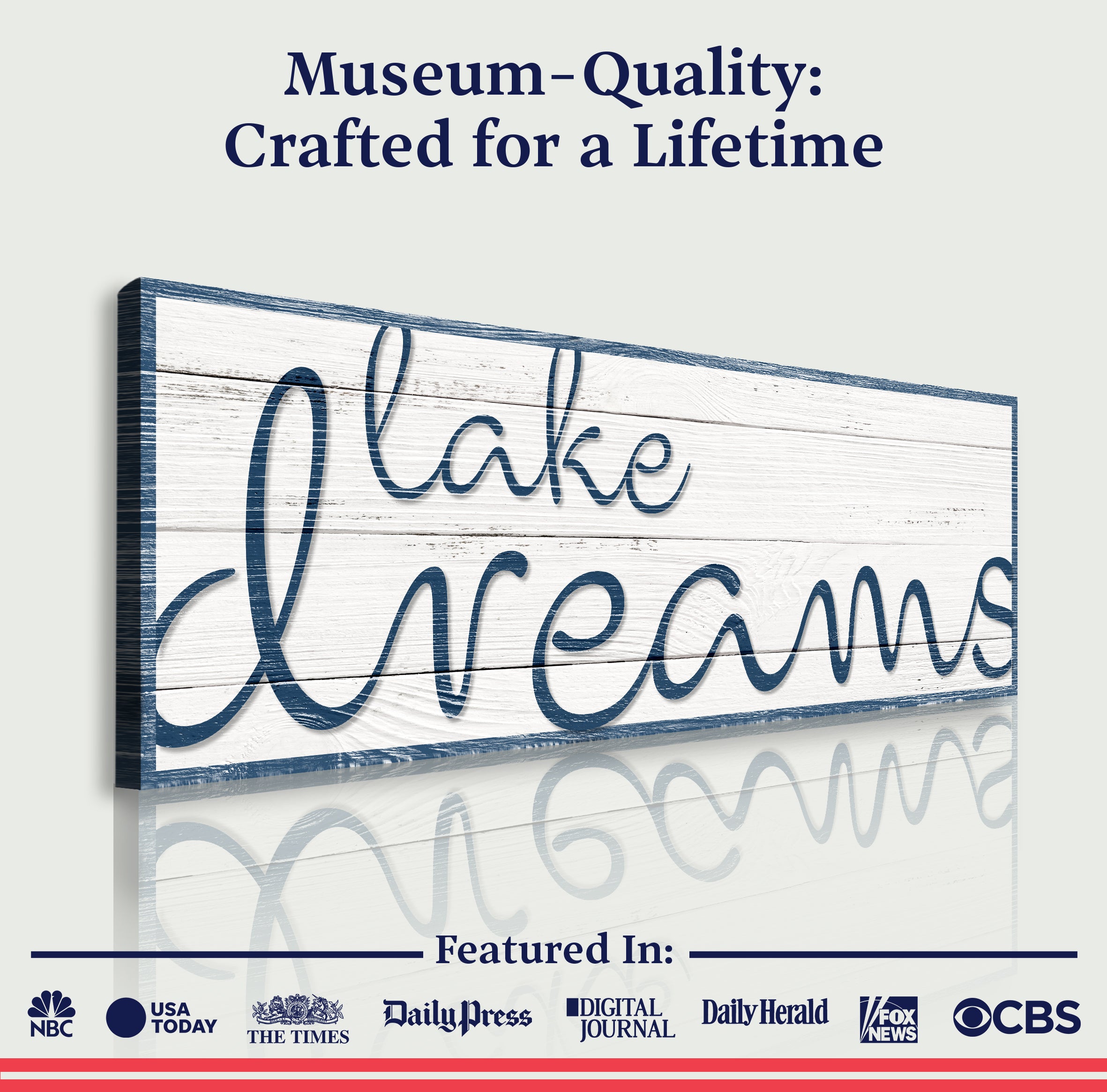 Lake Dreams Sign II on sale at MyriadMart