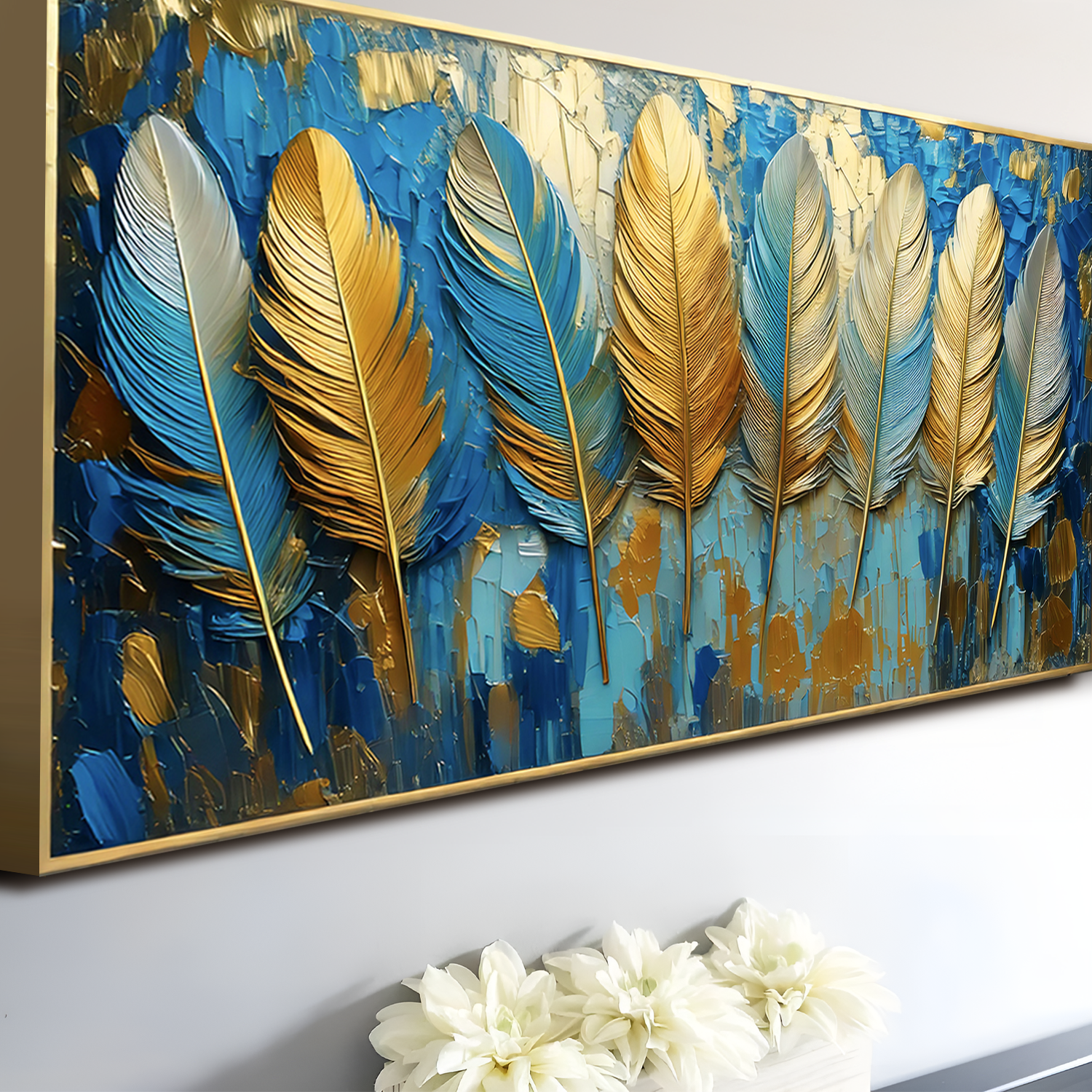 Confetti Sky Impasto Wall Art on sale at MyriadMart