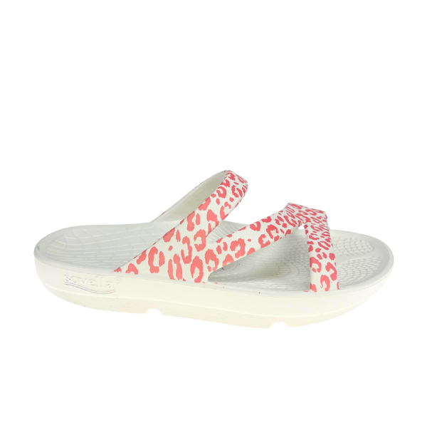 Sovella Active Recovery Sandals Women's PF Slide Pink/Leopard on sale at MyriadMart